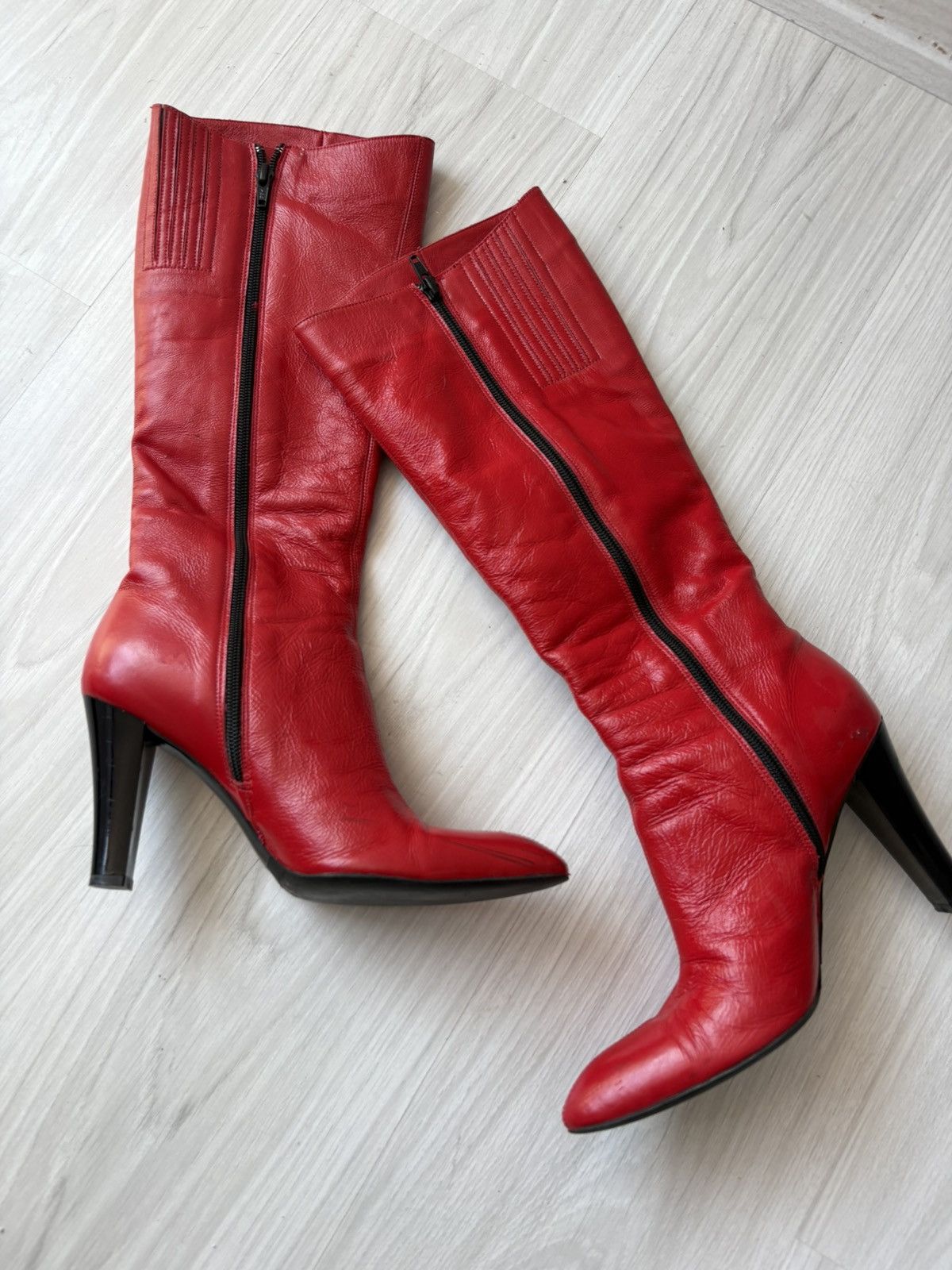 Vintage y2k leather boots Size US 7.5 / IT 37.5 - 13 Thumbnail