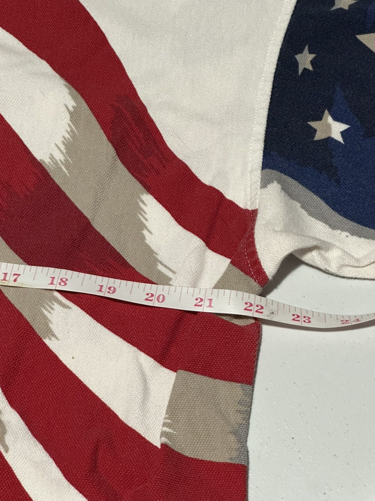 Vintage Vintage USA American flag AOP Mens Polo Shirt Size US XL / EU 56 / 4 - 8 Thumbnail