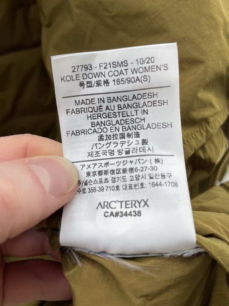Arc'teryx ARCTERYX Kole Ochre 750 Goose Down Nylon Jacket Parka Size S / US 4 / IT 40 - 10 Thumbnail
