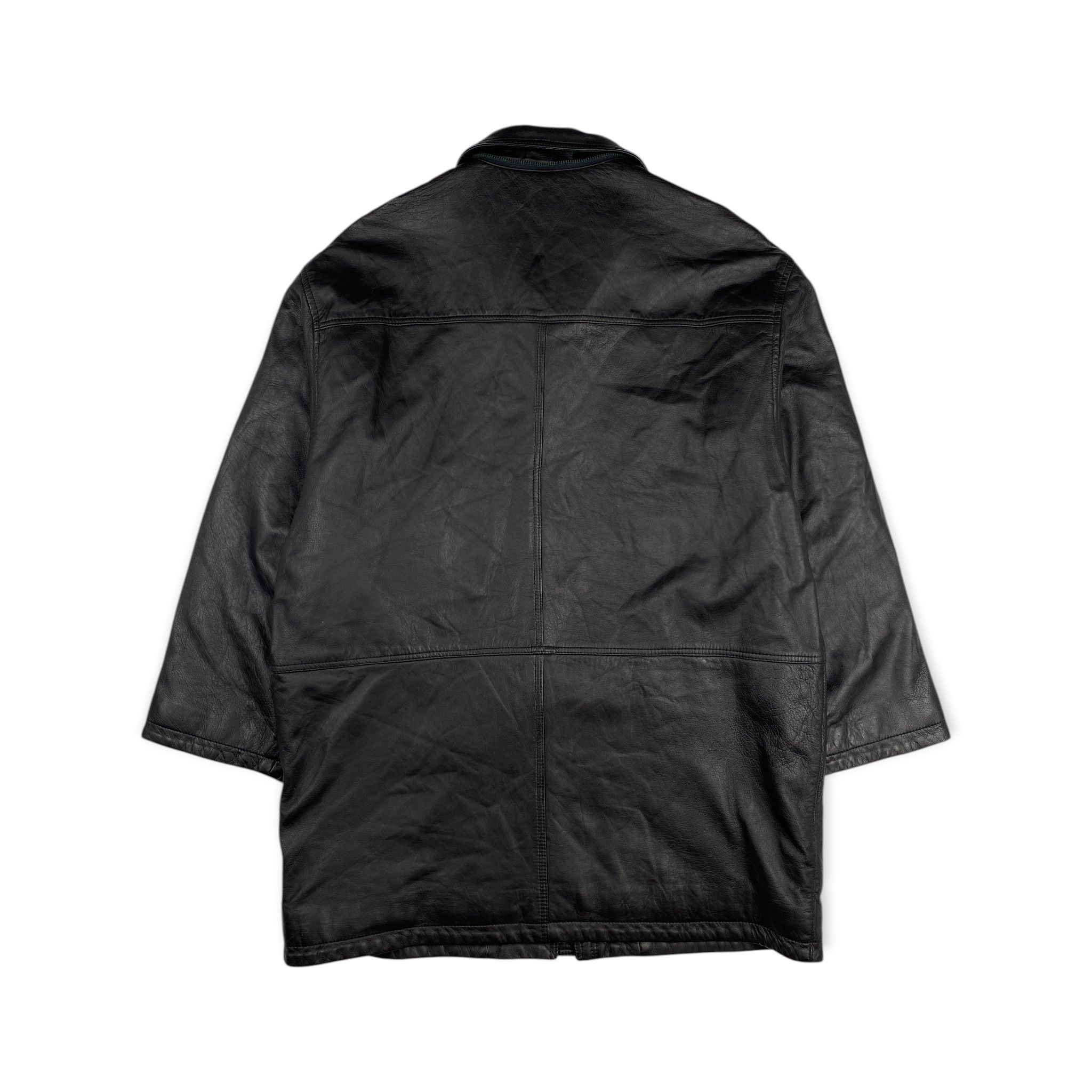 Burberry Vintage Duffle Coat Nova Check Leather Jacket Size M / US 6-8 / IT 42-44 - 2 Thumbnail