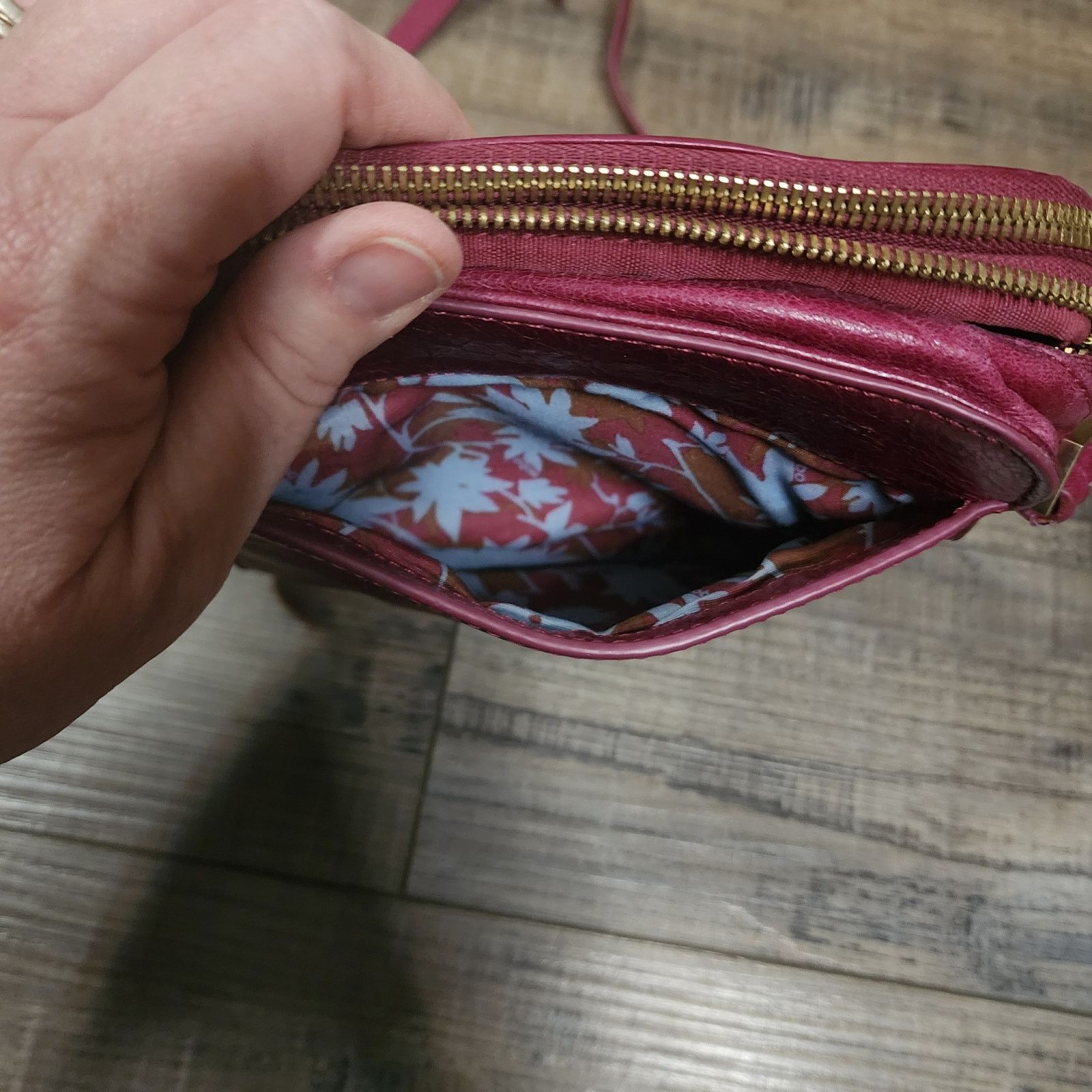 Hobo Hobo crossbody bag small square Maroon beautiful interior E Size ONE SIZE - 7 Thumbnail