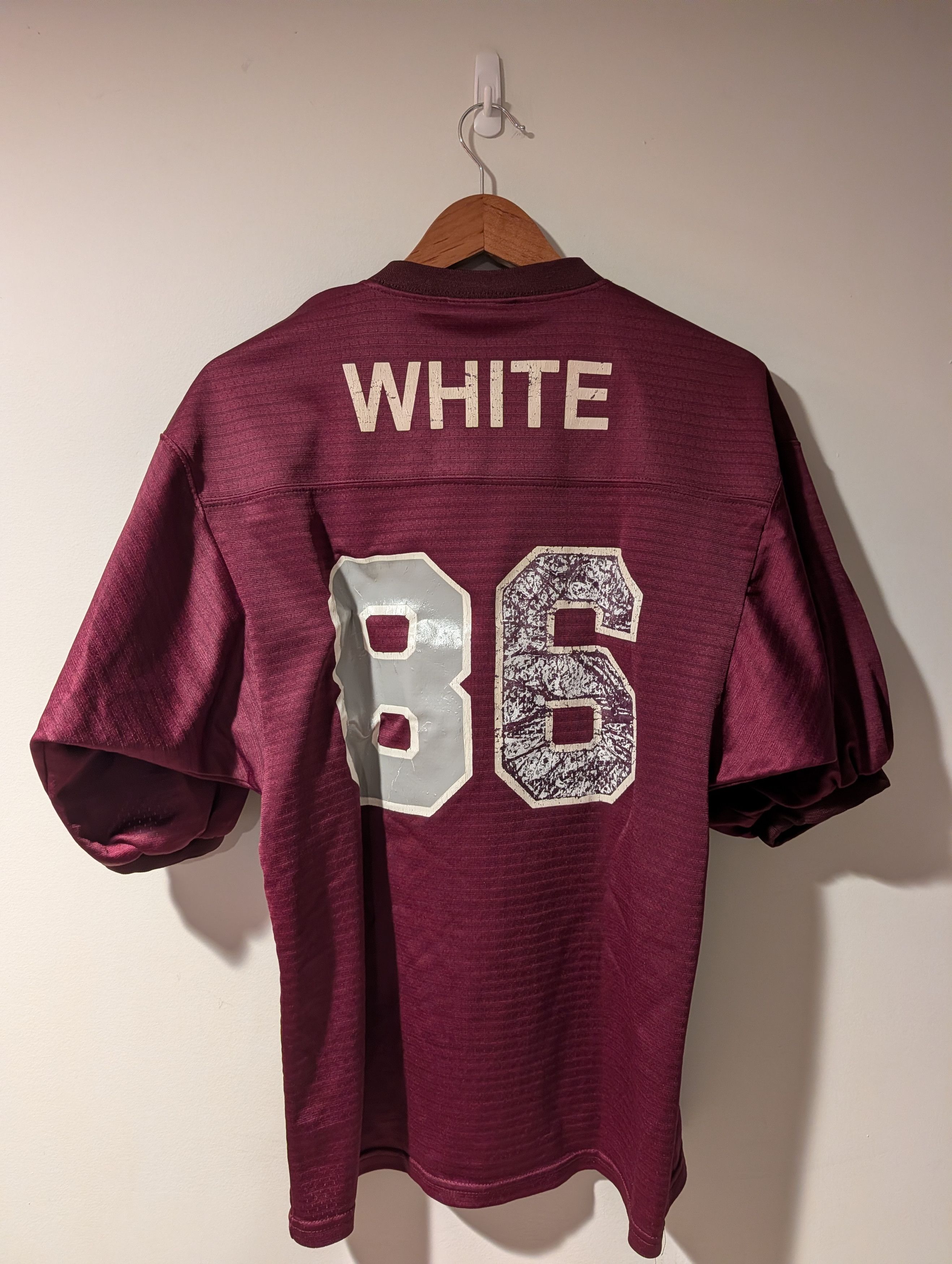 NCAA Vintage 90s Huskies #86 Maroon Football Jersey Made USA Boxy Size US M / EU 48-50 / 2 - 9 Thumbnail