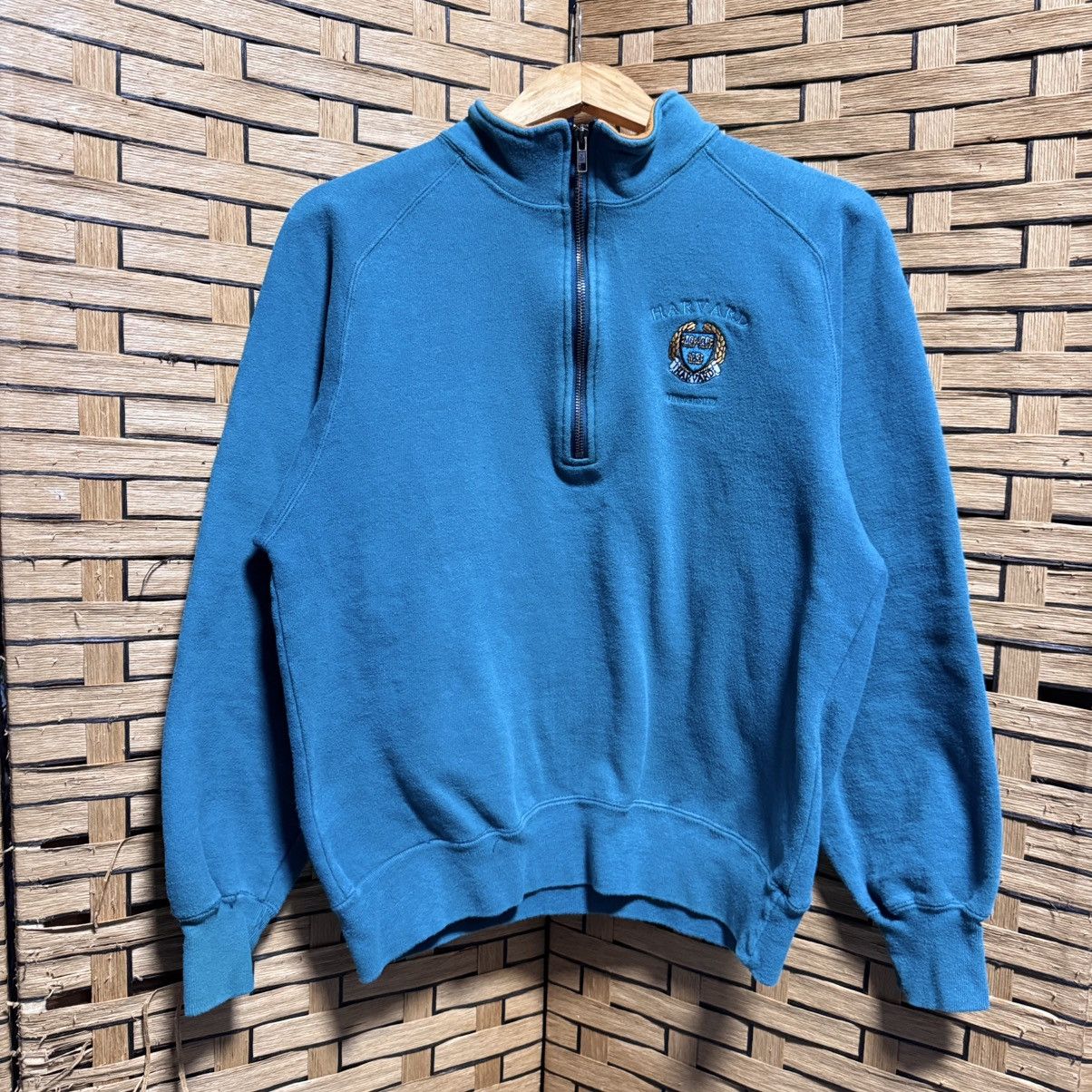 Champion Vintage Champion Harvard University Half Zipper Sweater Size US M / EU 48-50 / 2 - 1 Thumbnail