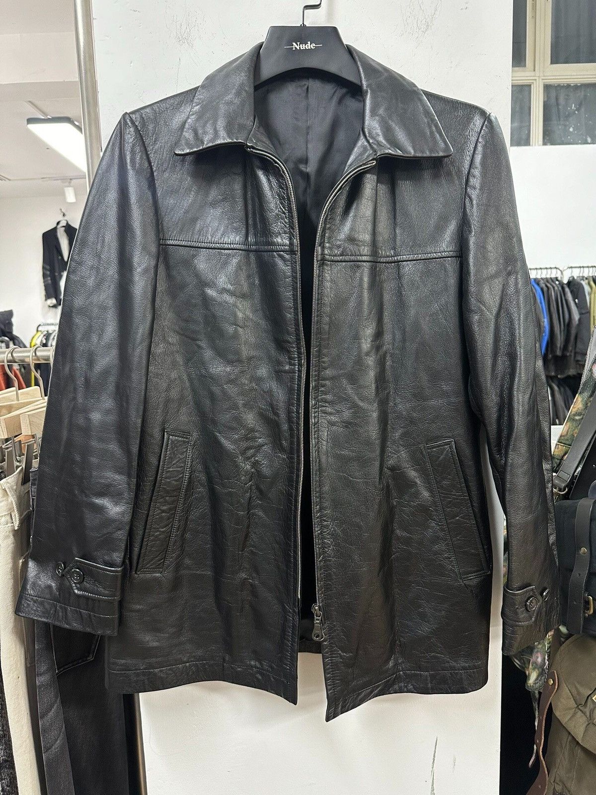 Yohji Yamamoto Yohji Yamamoto Y's AAR Leather Work Jacket