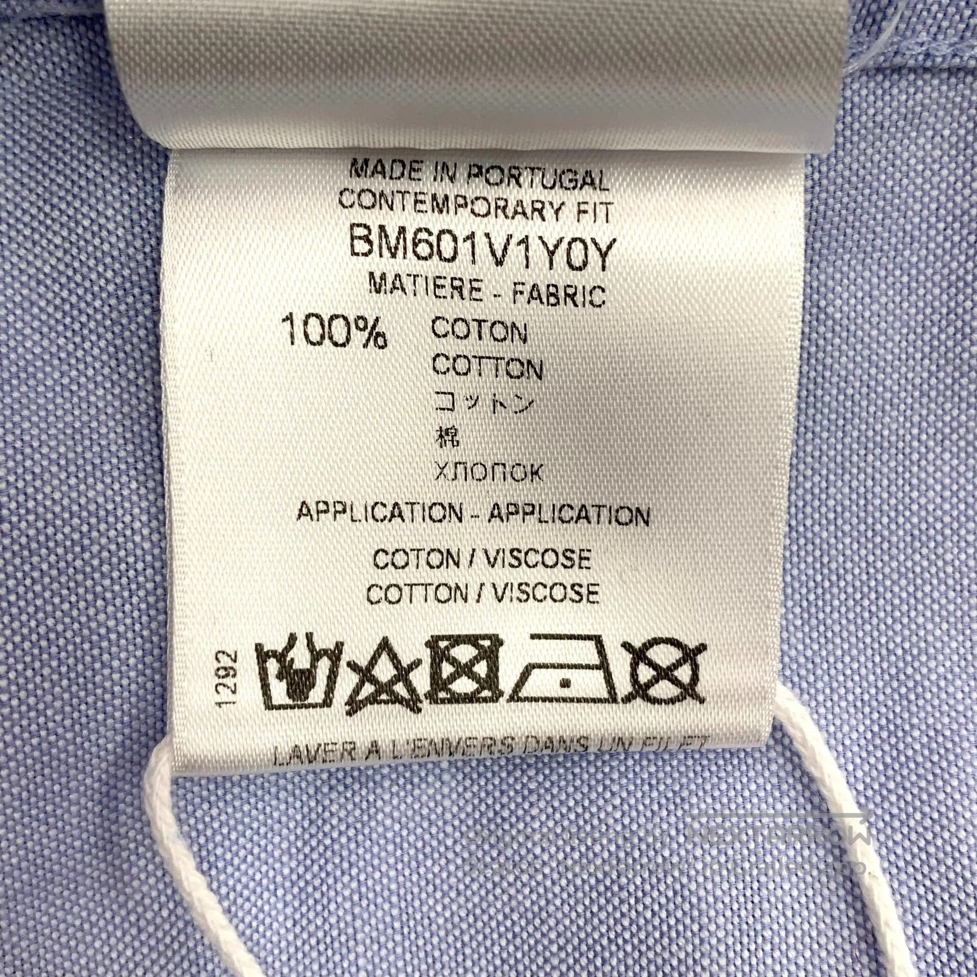 Giorgio Armani Giorgio Armani Blue pattern design cotton long sleeve shir Size XS / US 0-2 / IT 36-38 - 8 Thumbnail