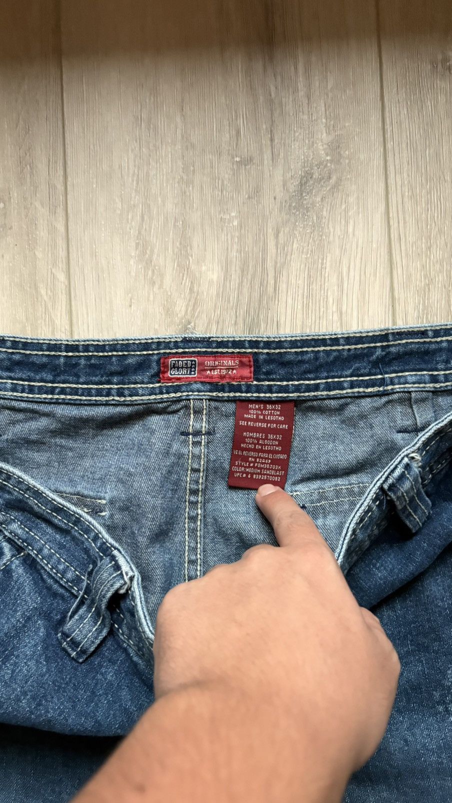 Faded Glory Baggy Faded glory jeans with detachable shorts🔥 Size US 36 / EU 52 - 4 Thumbnail