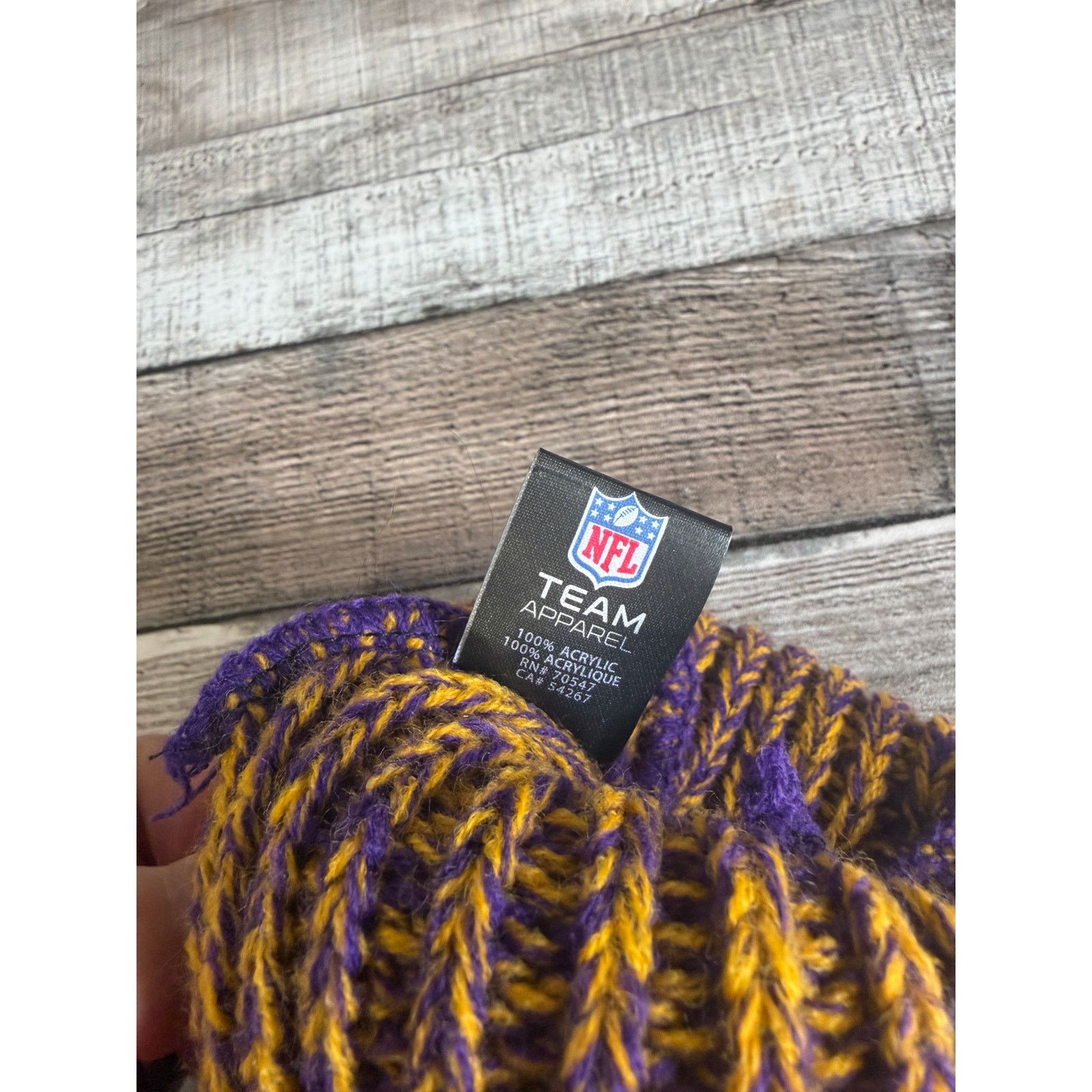 47 Minnesota Vikings Women's NFL Football Winter Beanie Size ONE SIZE - 5 Thumbnail