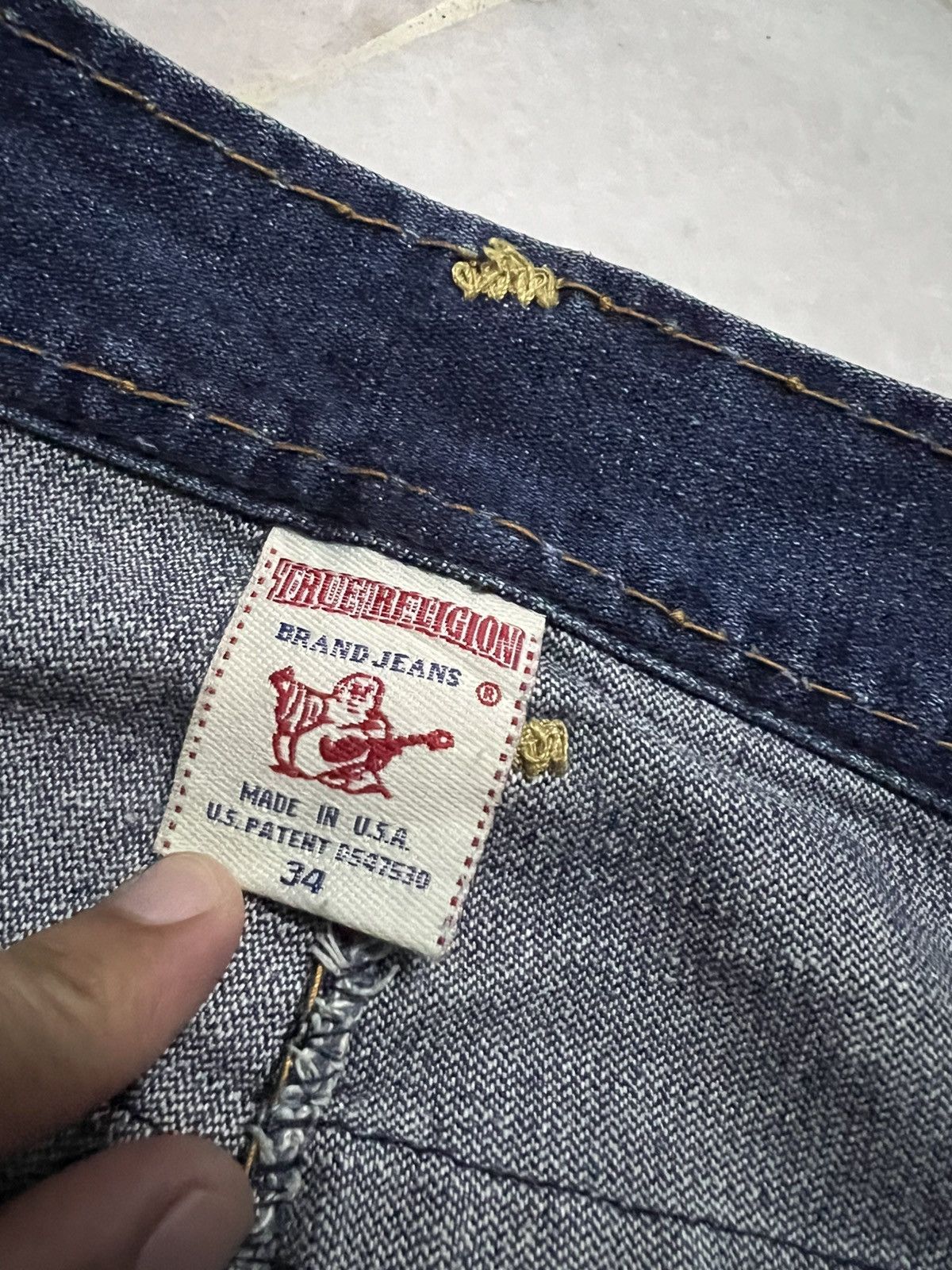 True Religion 💥Flare💥Twist Leg True Religion Billy Giant Big T Jeans Size US 34 / EU 50 - 20 Thumbnail
