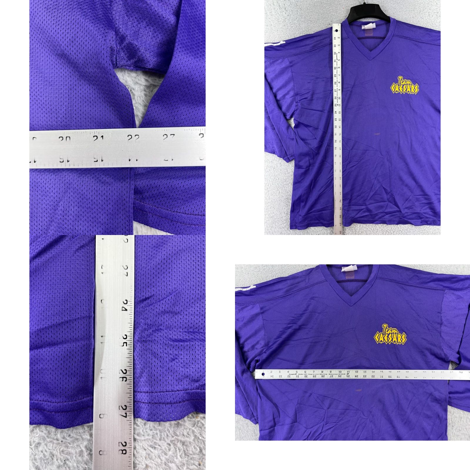 Palace VINTAGE Team Caesars Jersey Shirt Adult M Purple USA Casino Logo 90s Teamwork Athletic Mens Size US M / EU 48-50 / 2 - 9 Thumbnail