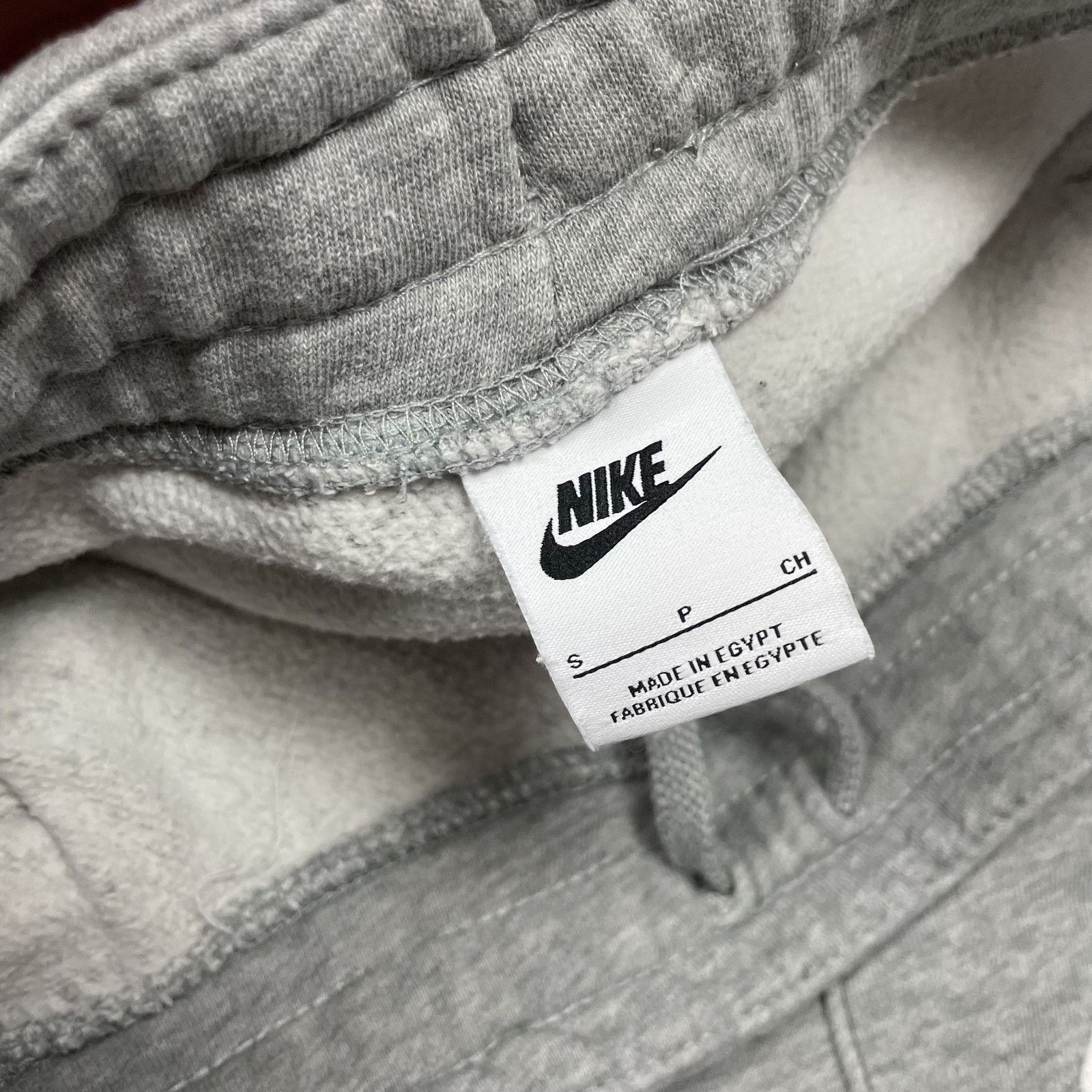 Nike Nike Club Men's Heather Gray Cotton Swoosh Sweatpants Small Size US 30 / EU 46 - 6 Thumbnail