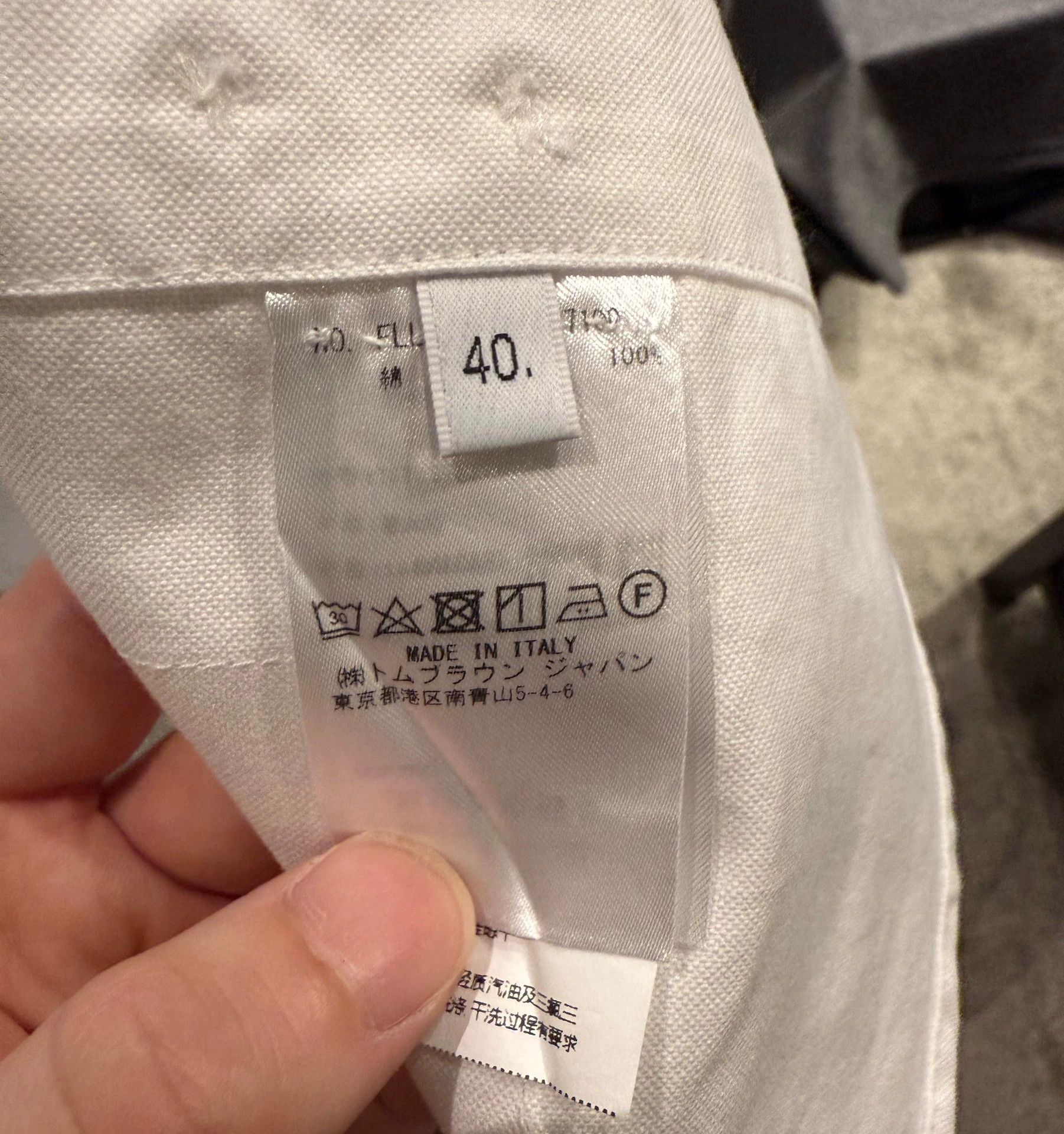 Thom Browne Thom Browne Women's Classic White Oxford Shirt Size 40 Size S / US 4 / IT 40 - 5 Thumbnail