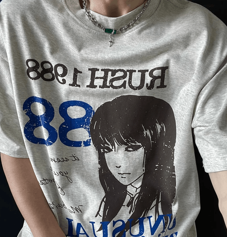 Vision Streetwear Tshirt Anime Y2k Streetwear Size US L / EU 52-54 / 3 - 3 Thumbnail