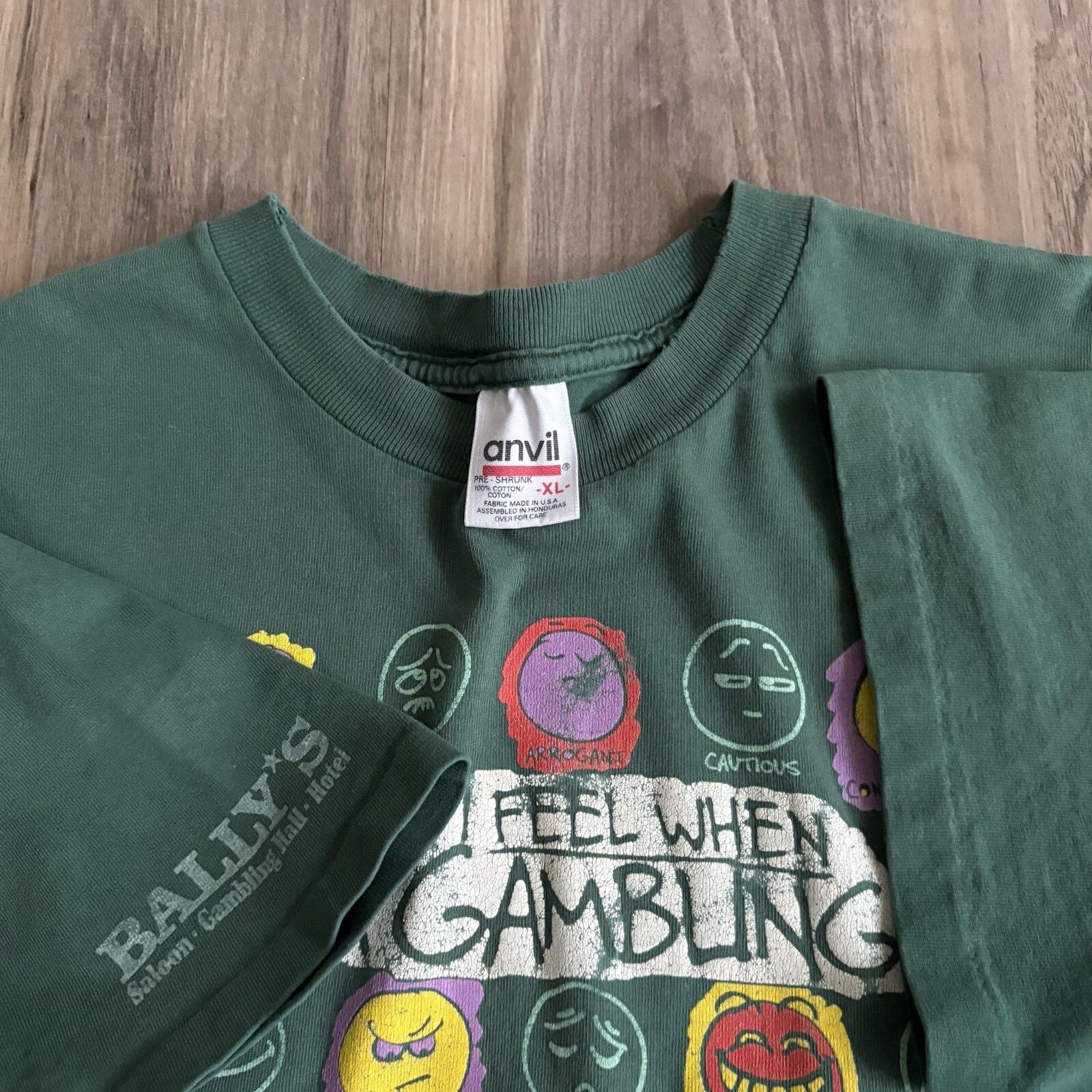 Vintage Vintage Smiley Faces T-Shirt How I Feel When I'm Gambling Size US XL / EU 56 / 4 - 4 Thumbnail