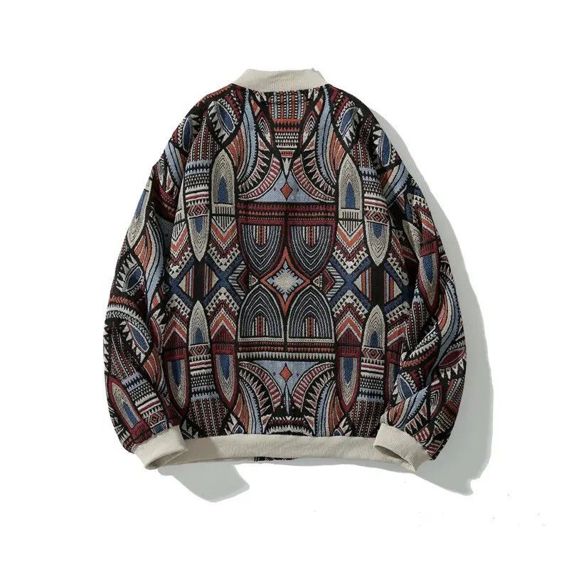 Japanese Brand Streetwear Ethnic Casual Style Bomber Jacket Size US XL / EU 56 / 4 - 2 Thumbnail