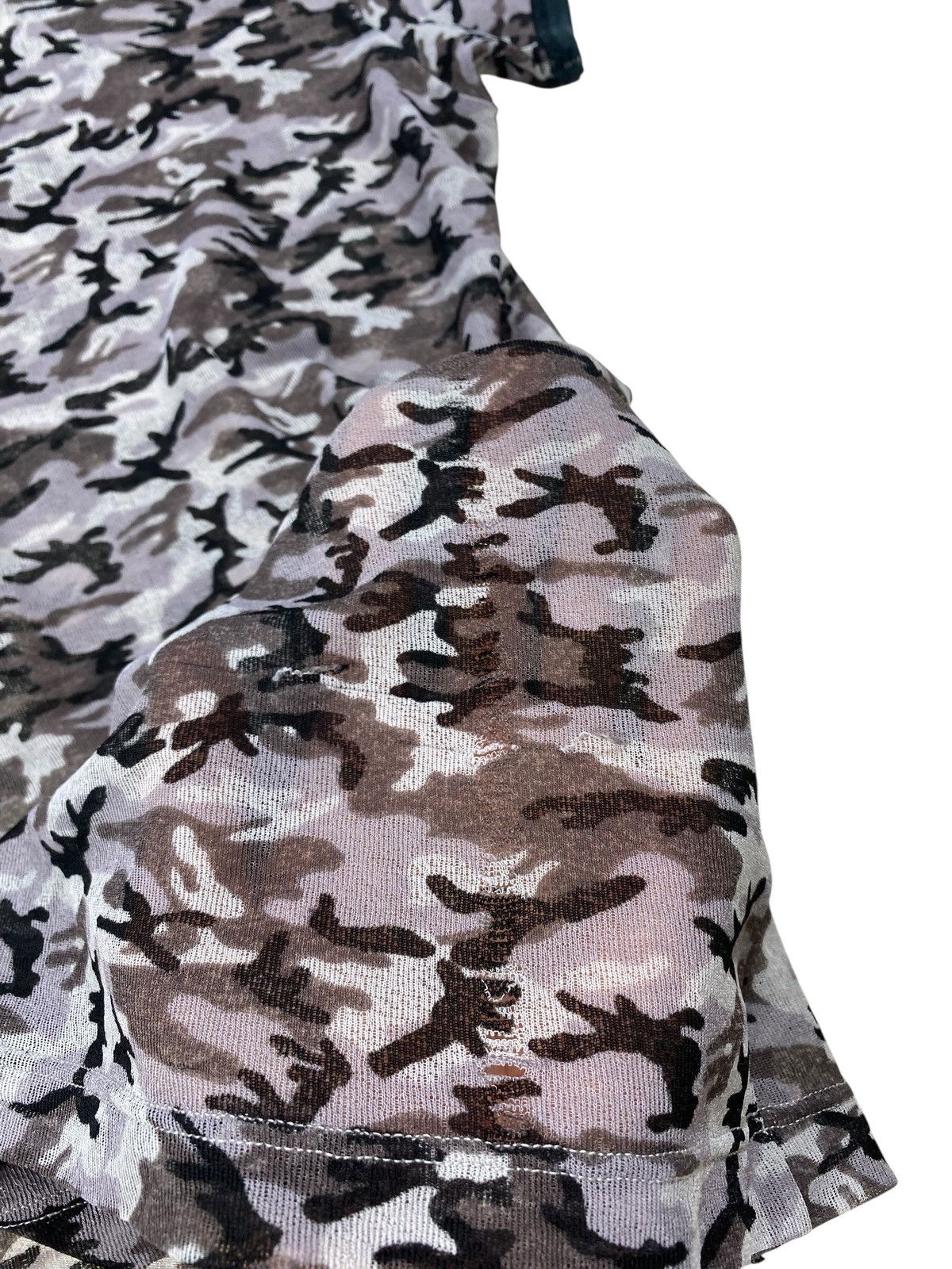 Jean Paul Gaultier Jean Paul Gaultier Camo Mesh Top Size US S / EU 44-46 / 1 - 11 Thumbnail
