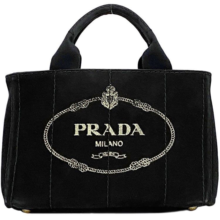 Prada PRADA Tote Bag Black Cotton Size ONE SIZE - 1 Thumbnail