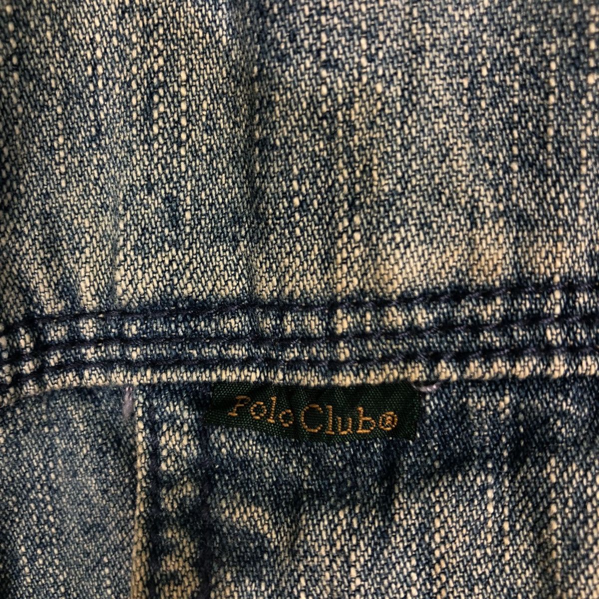 Japanese Brand 📌Vintage Trucker Denim Biker Jacket Polo Club Slant Pocket Size US L / EU 52-54 / 3 - 18 Thumbnail