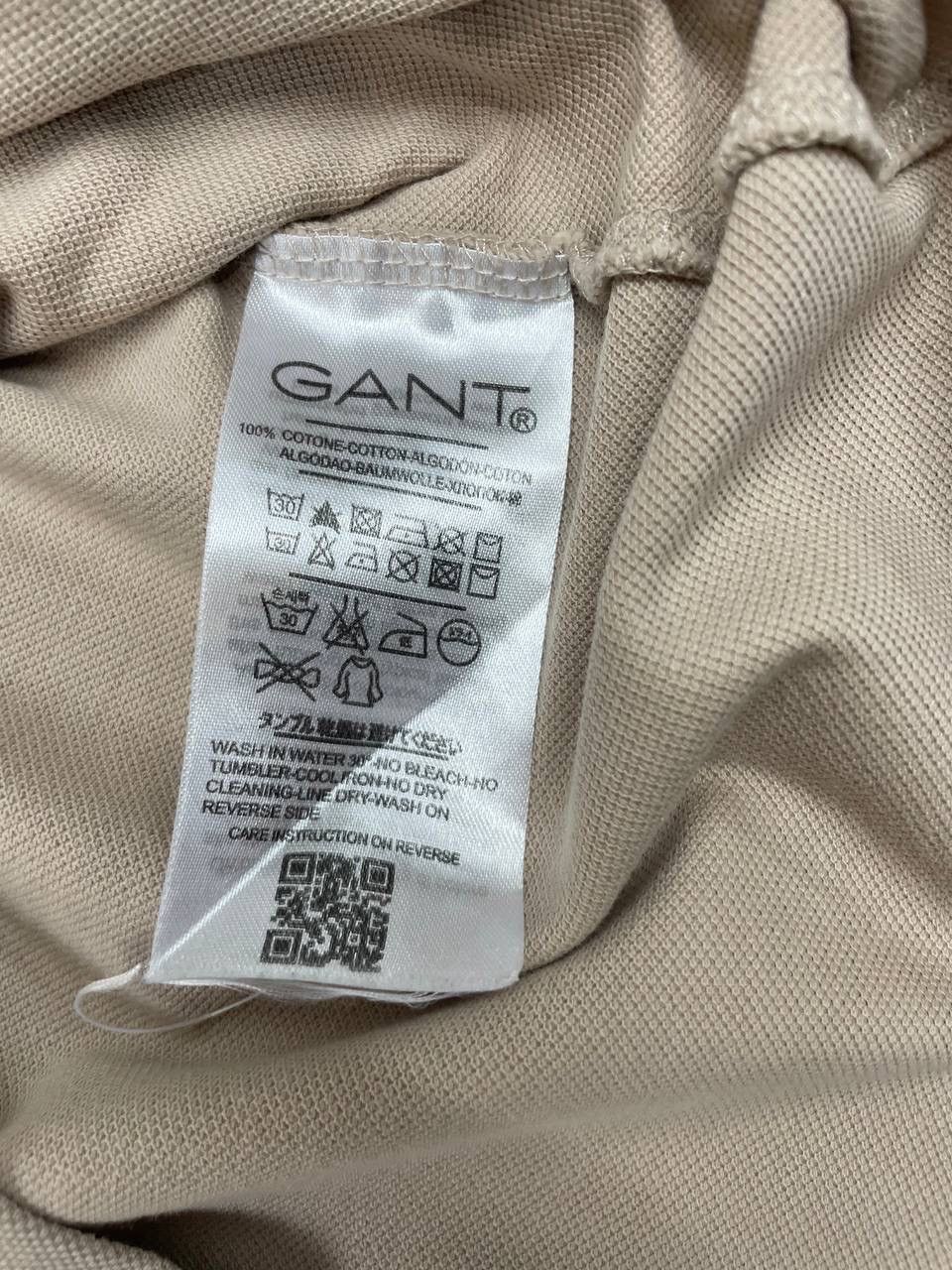 Gant Gant Men Polo T-Shirt Beige Size L Size US L / EU 52-54 / 3 - 6 Thumbnail