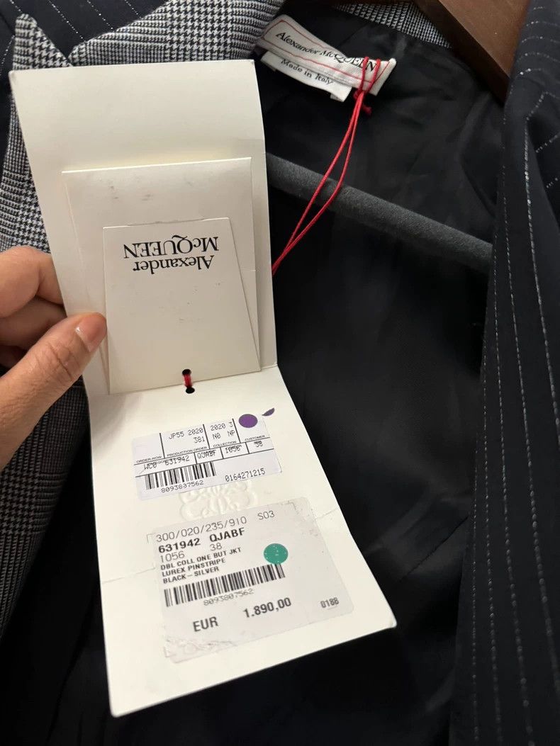 Alexander McQueen Alexander McQUEEN size 38 Splicing suit 2505-Nextarrow Size M / US 6-8 / IT 42-44 - 5 Thumbnail