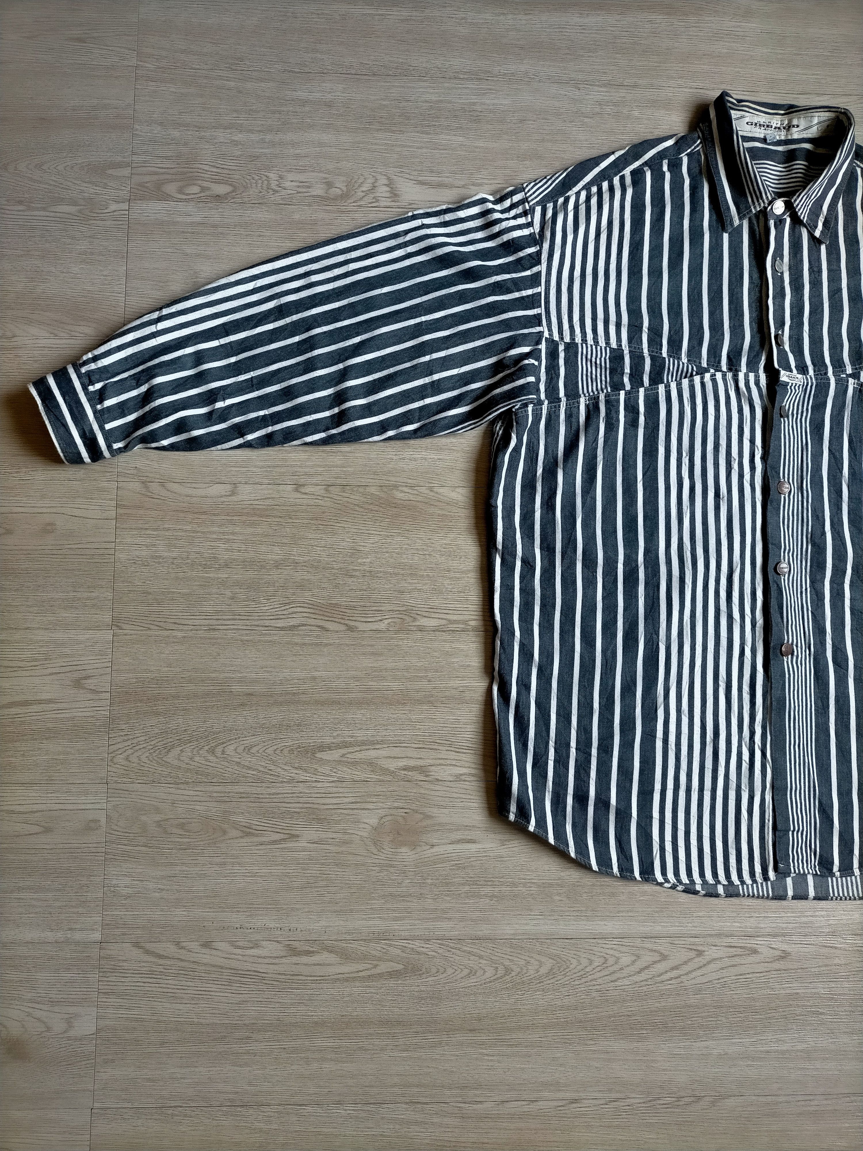 Marithe + Francois Girbaud Marithe +Francois Girbaud Hickory Striped Denim Button ups Size US M / EU 48-50 / 2 - 17 Thumbnail