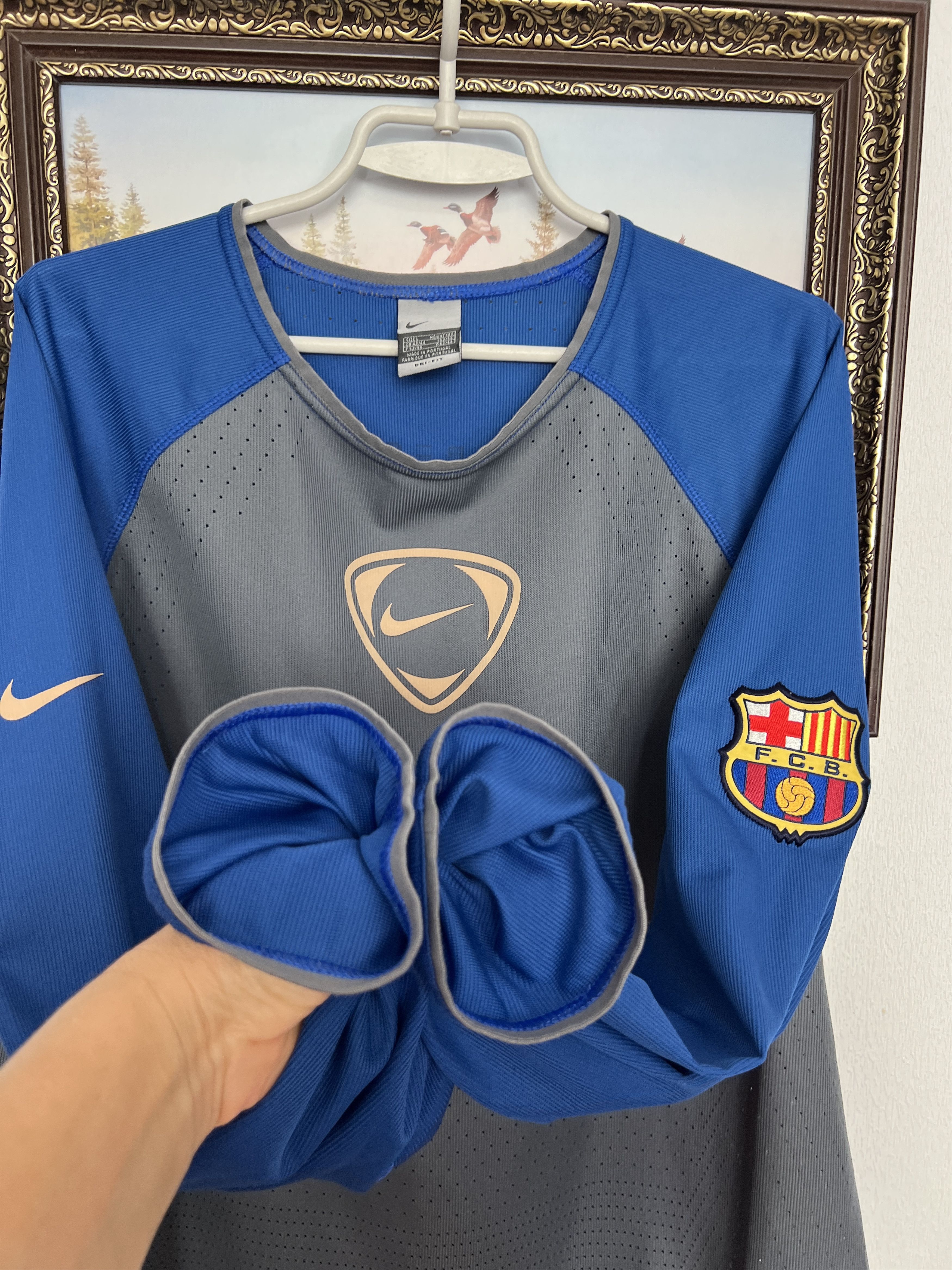 Nike FC Barcelona Football Train Sweatshirt Soccer Track Top Size US L / EU 52-54 / 3 - 9 Thumbnail