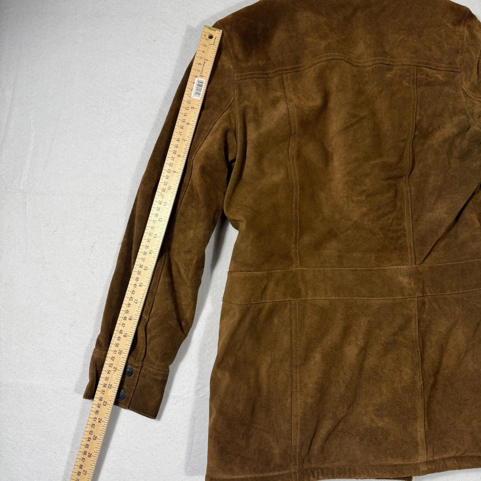 Gap GAP Y2K Genuine Suede Sherpa Jacket Coat Women Size Small Size S / US 4 / IT 40 - 12 Thumbnail