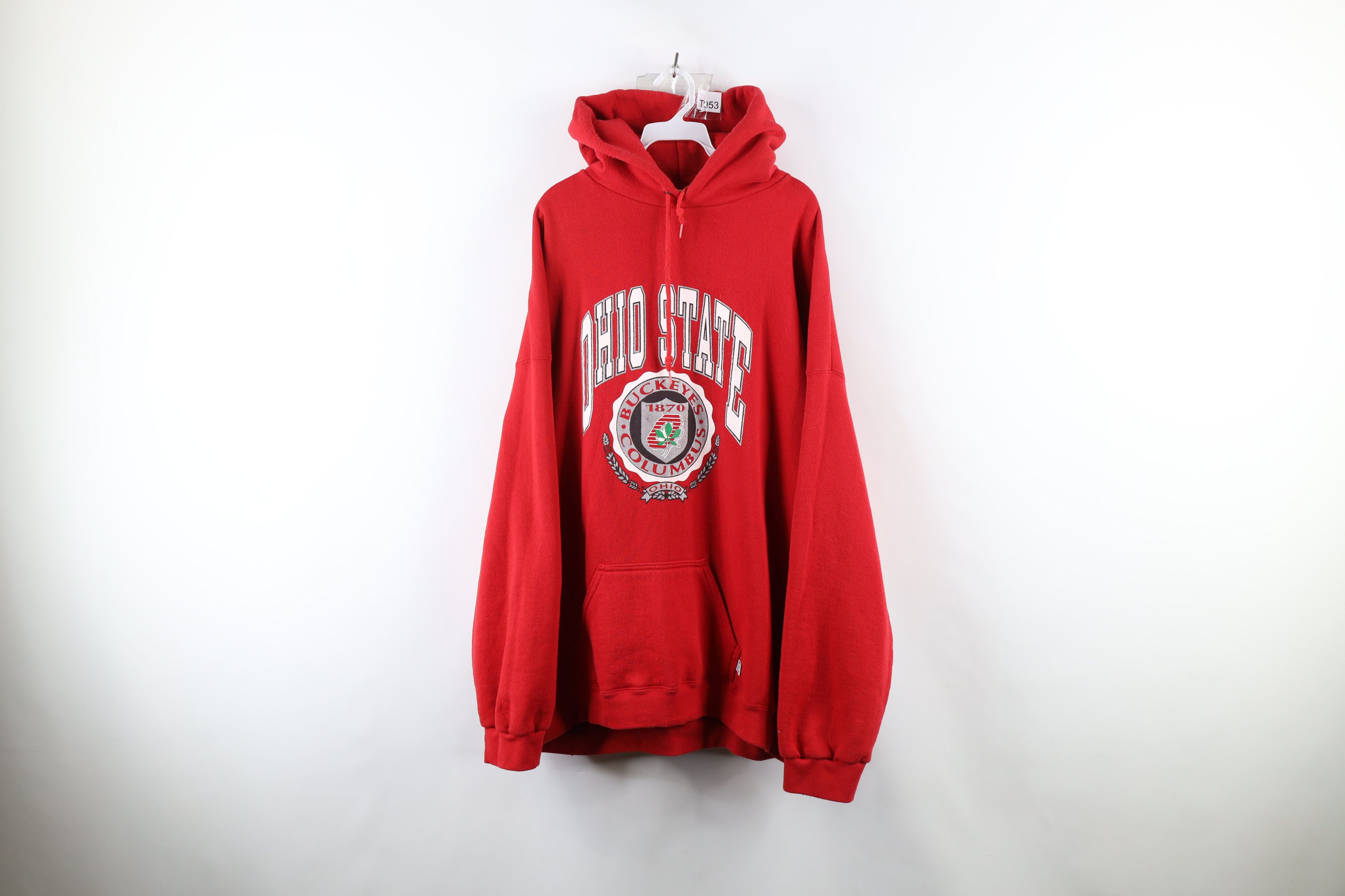 Vintage Vintage 90s Out Ohio State University Hoodie Sweatshirt USA Size US XXL / EU 58 / 5 - 1 Thumbnail