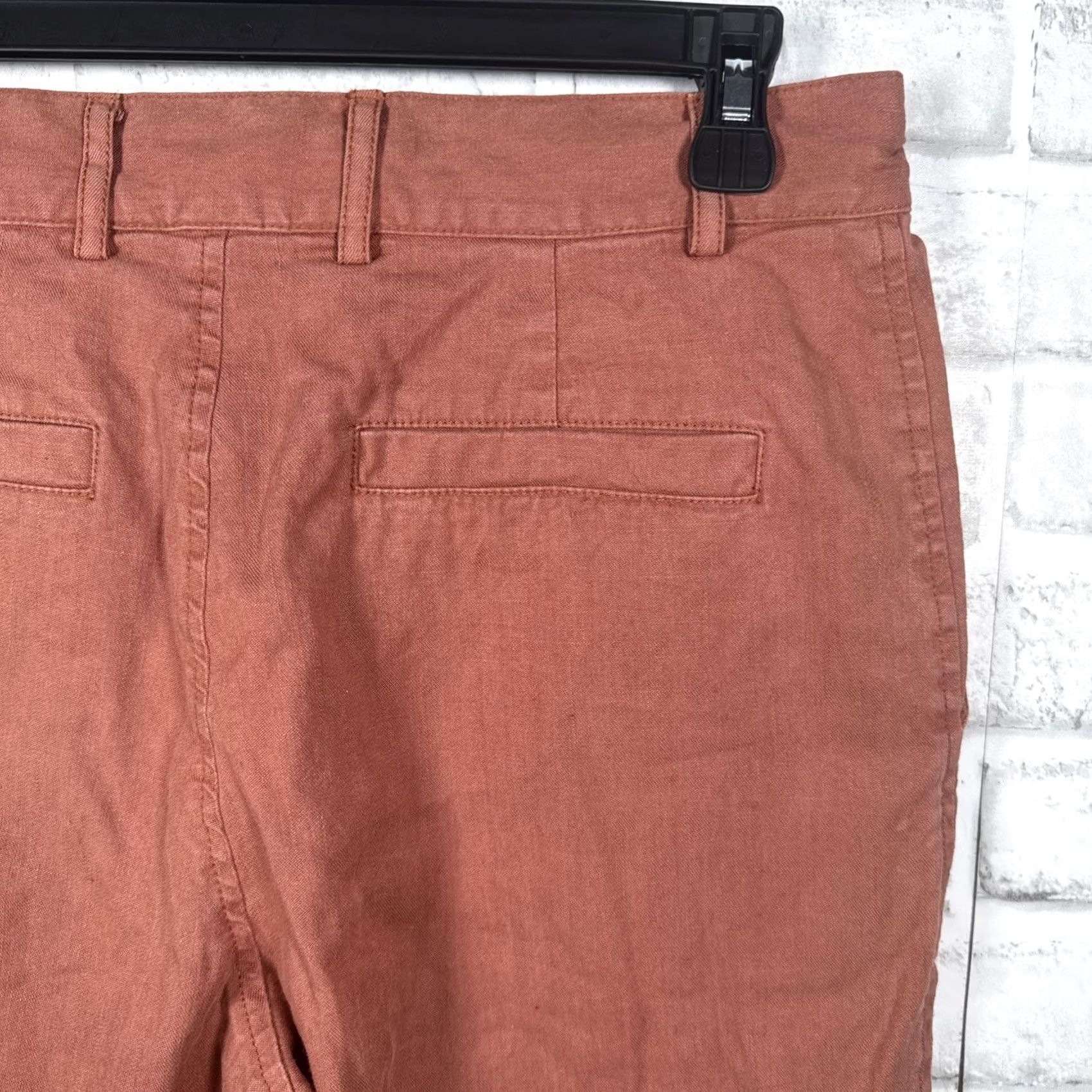 Vintage VINTAGE Peruvian Connection Cropped Pants Womens 26 Red Linen Crop 4x26 Womens Size 26" / US 2 / IT 38 - 3 Thumbnail