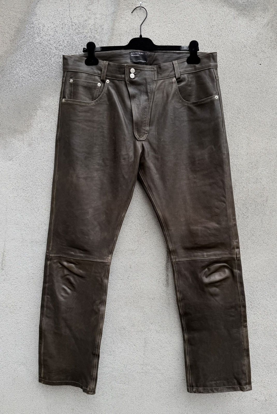 Enfants Riches Deprimes Enfants Riches Deprimes Moto fly straight leg leather jeans Size US 36 / EU 52 - 1 Thumbnail