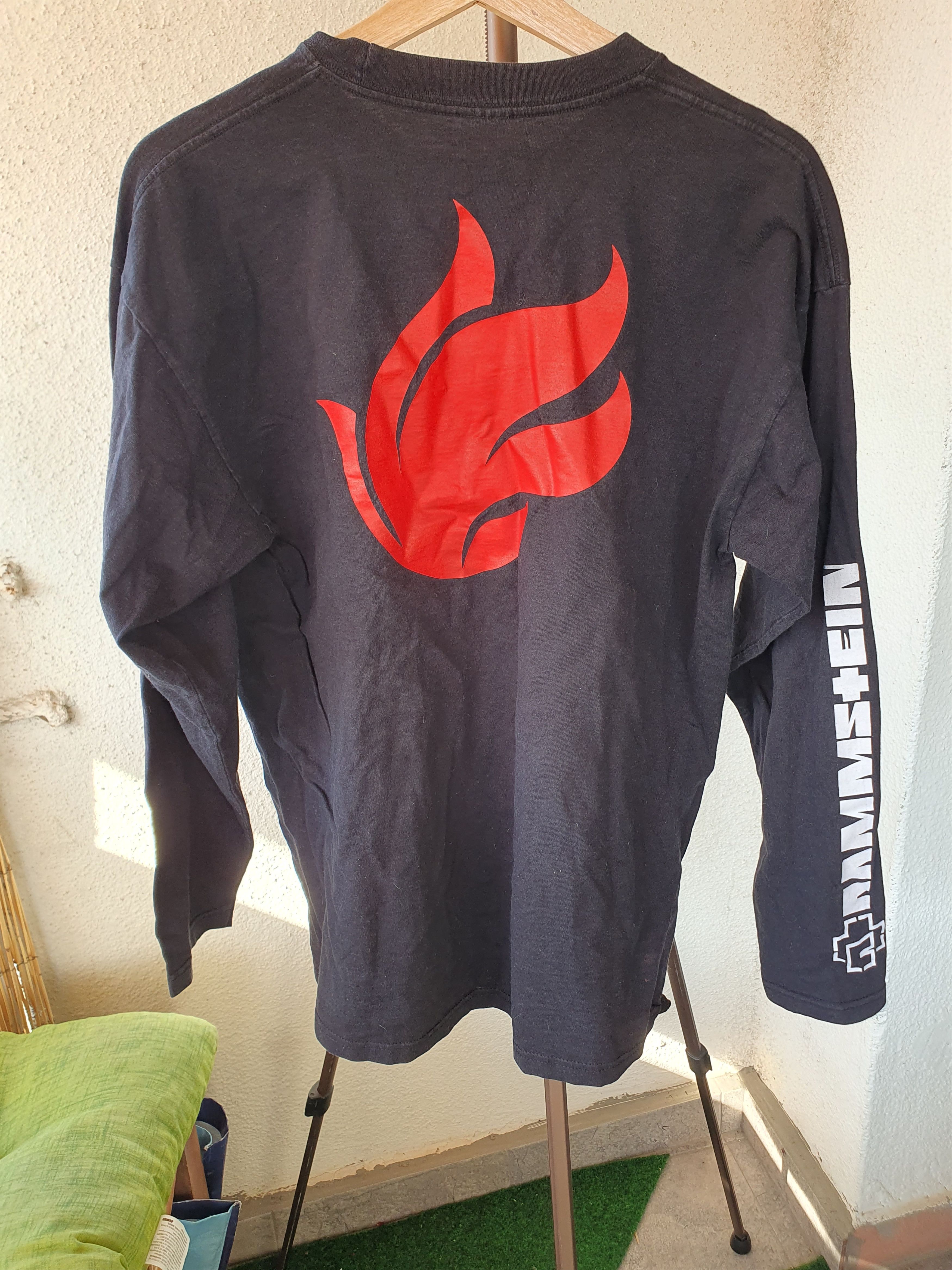 Band Tees × Vintage Rammstein Benzin Vintage Long Sleeve tee Double Sided sz L Size US L / EU 52-54 / 3 - 2 Thumbnail