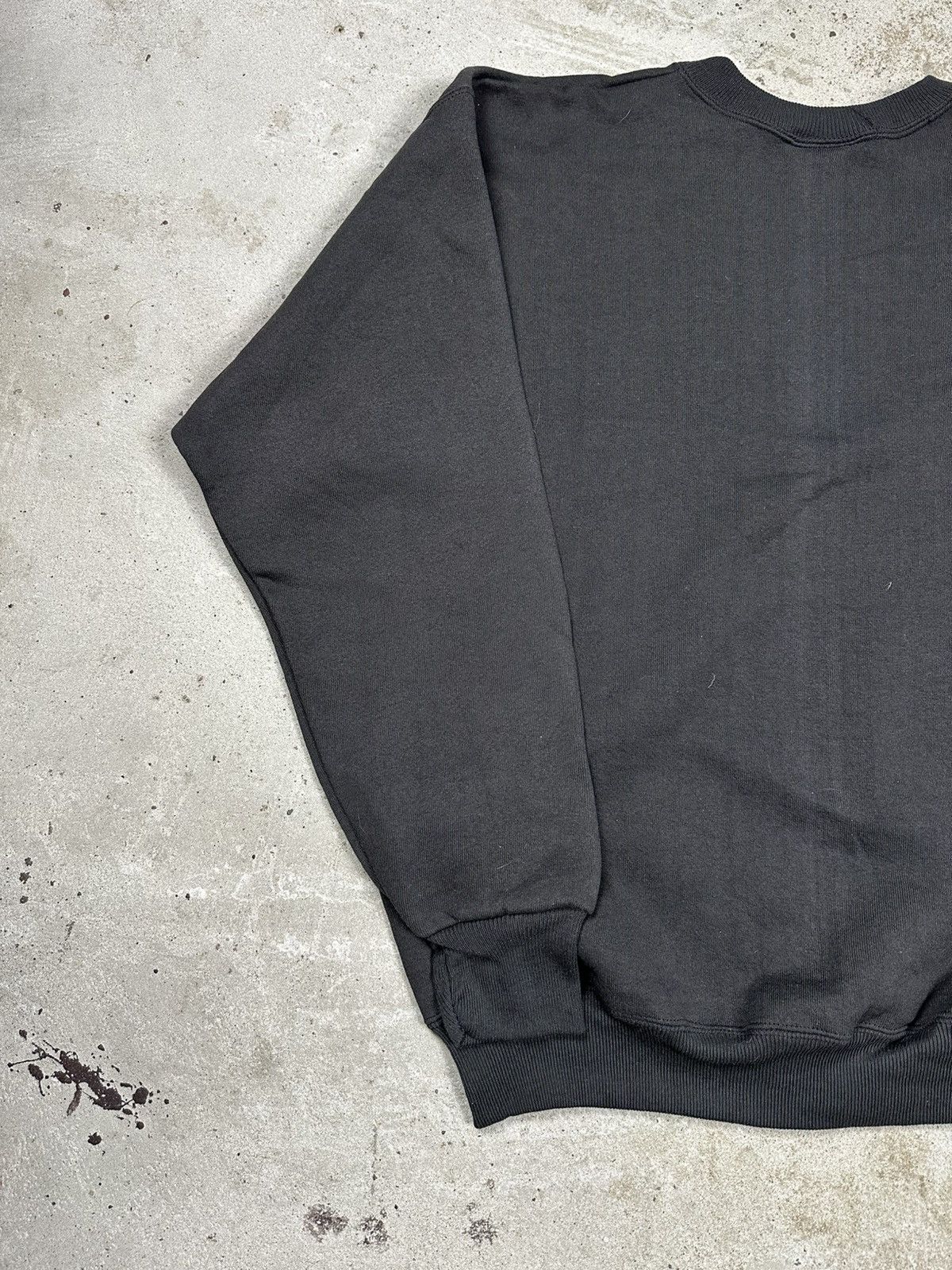 Hanes Vintage Y2K Hanes Premium Weight Black Blank Crewneck Size US L / EU 52-54 / 3 - 9 Thumbnail
