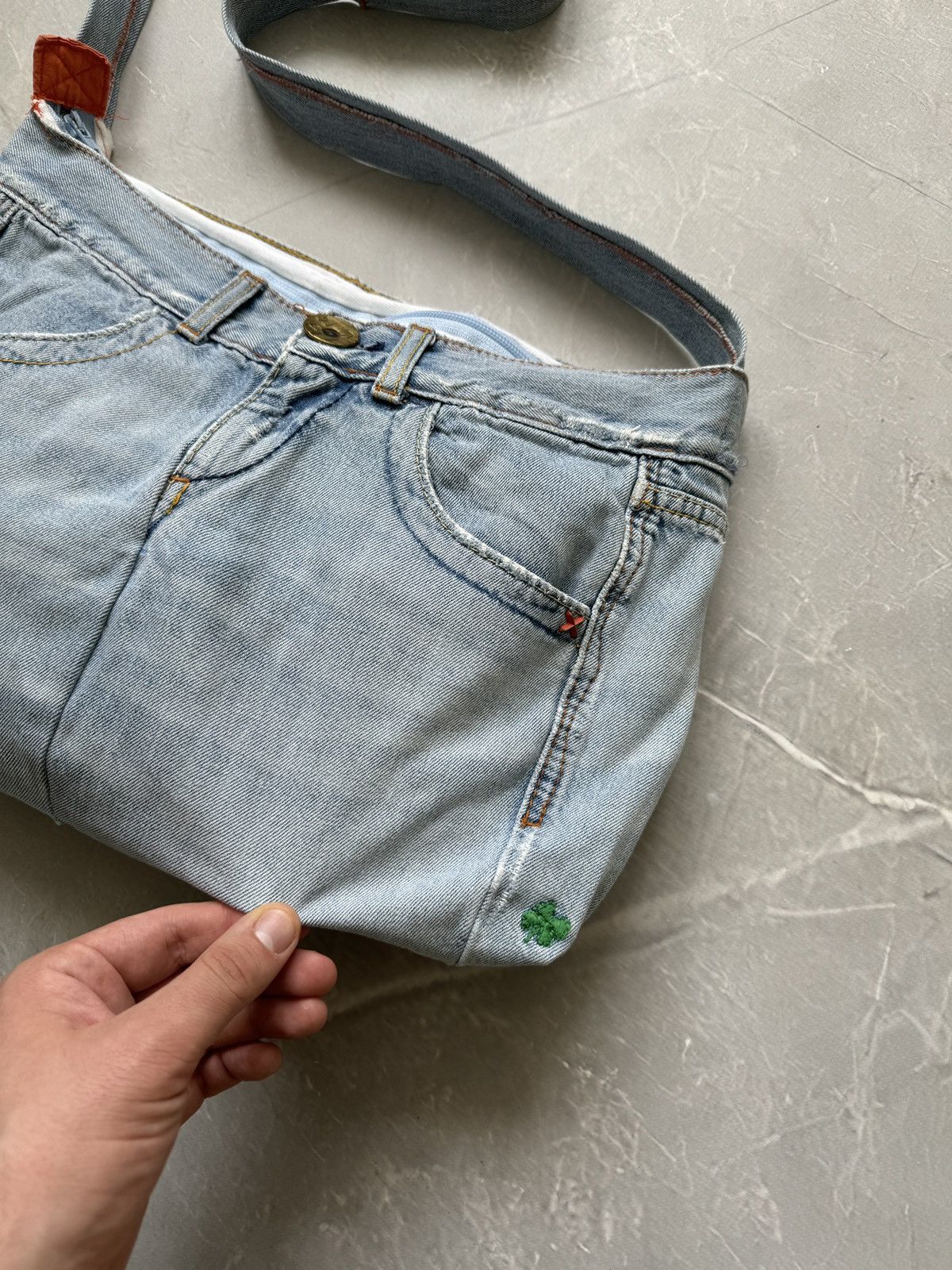 Miss Sixty Vintage y2k Miss Sixty Denim Shoulder Bag Upcycple Rework Size ONE SIZE - 8 Thumbnail
