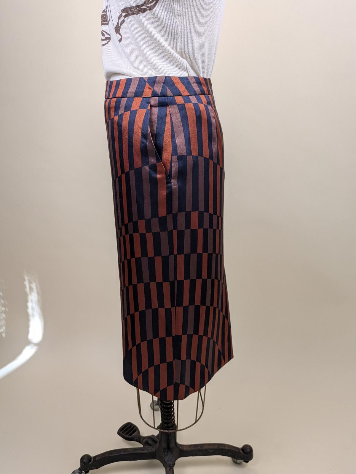 Dries Van Noten Dries Van Noten geometric pencil skirt Size 32" / US 10 / IT 46 - 3 Thumbnail