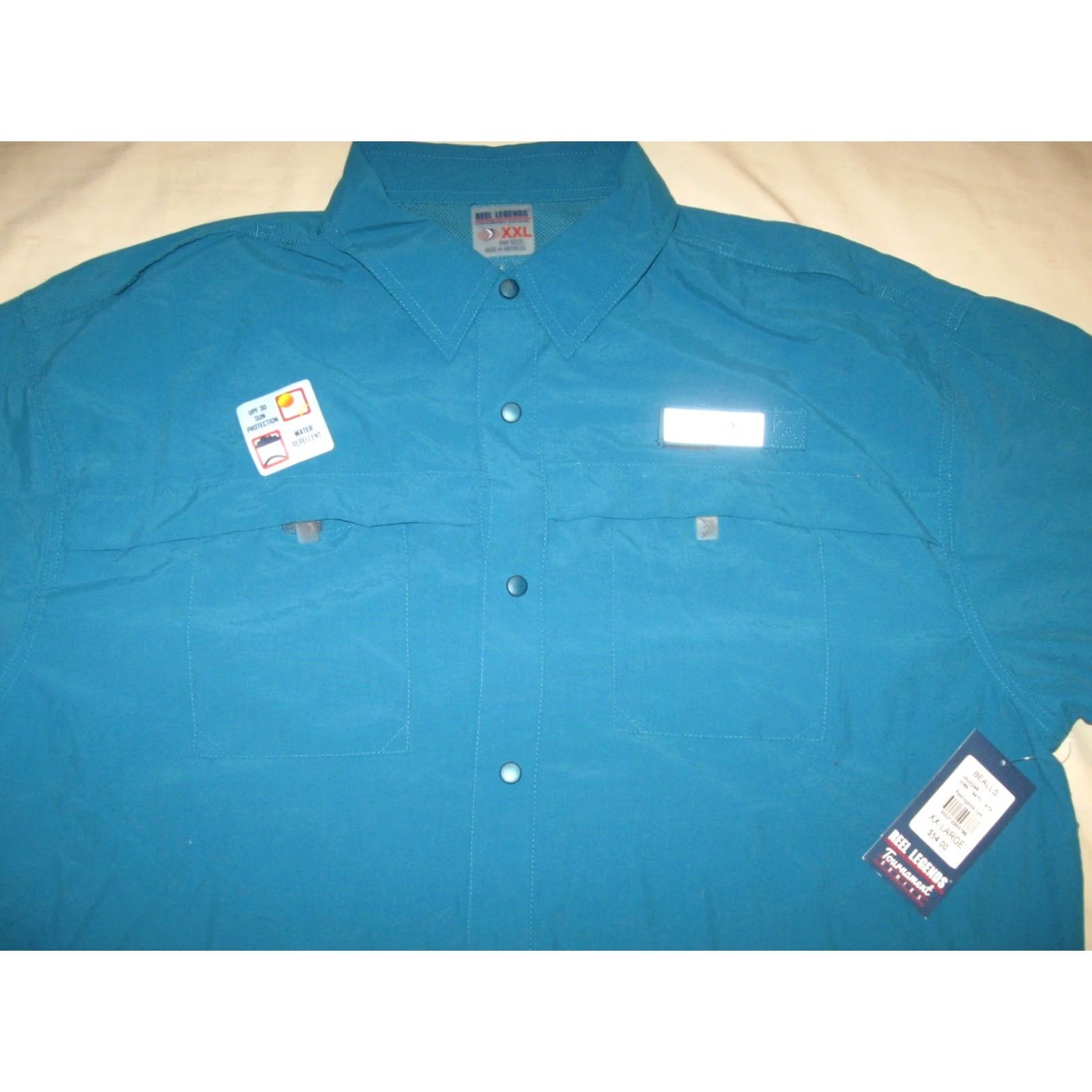 Vintage Reel Legends Tournament Series Shirt Men's 2XL Wahoo Fishing Outdoors New W/Tags Size US XXL / EU 58 / 5 - 2 Thumbnail
