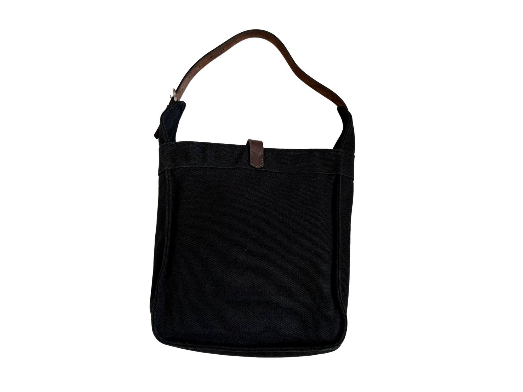 Hermes Hermes Marwari Black Denim Hobo Bag 95 New Size ONE SIZE - 2 Thumbnail