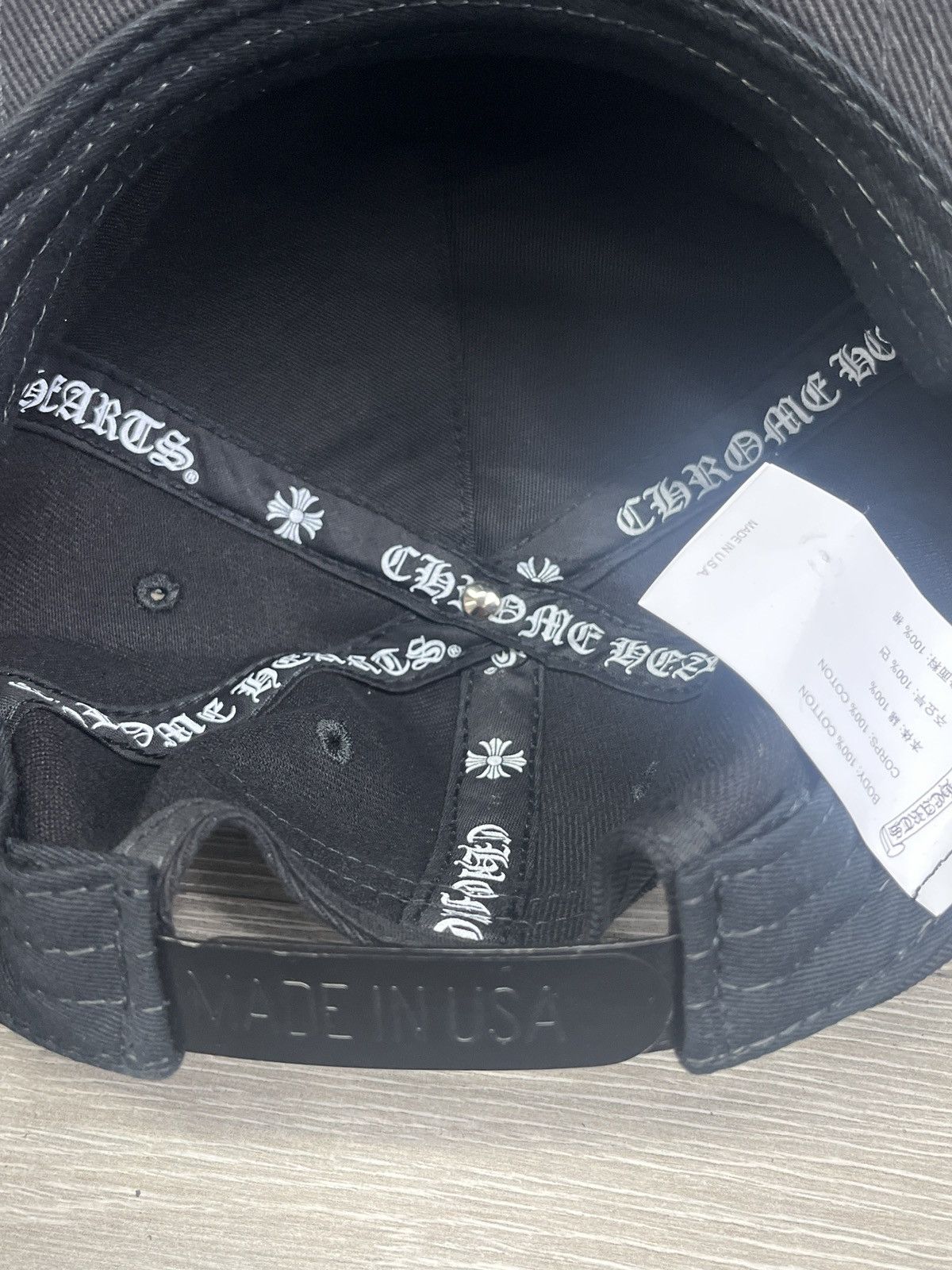 Chrome Hearts Chrome Hearts Horseshoe Denim Baseball Hat Size ONE SIZE - 7 Thumbnail