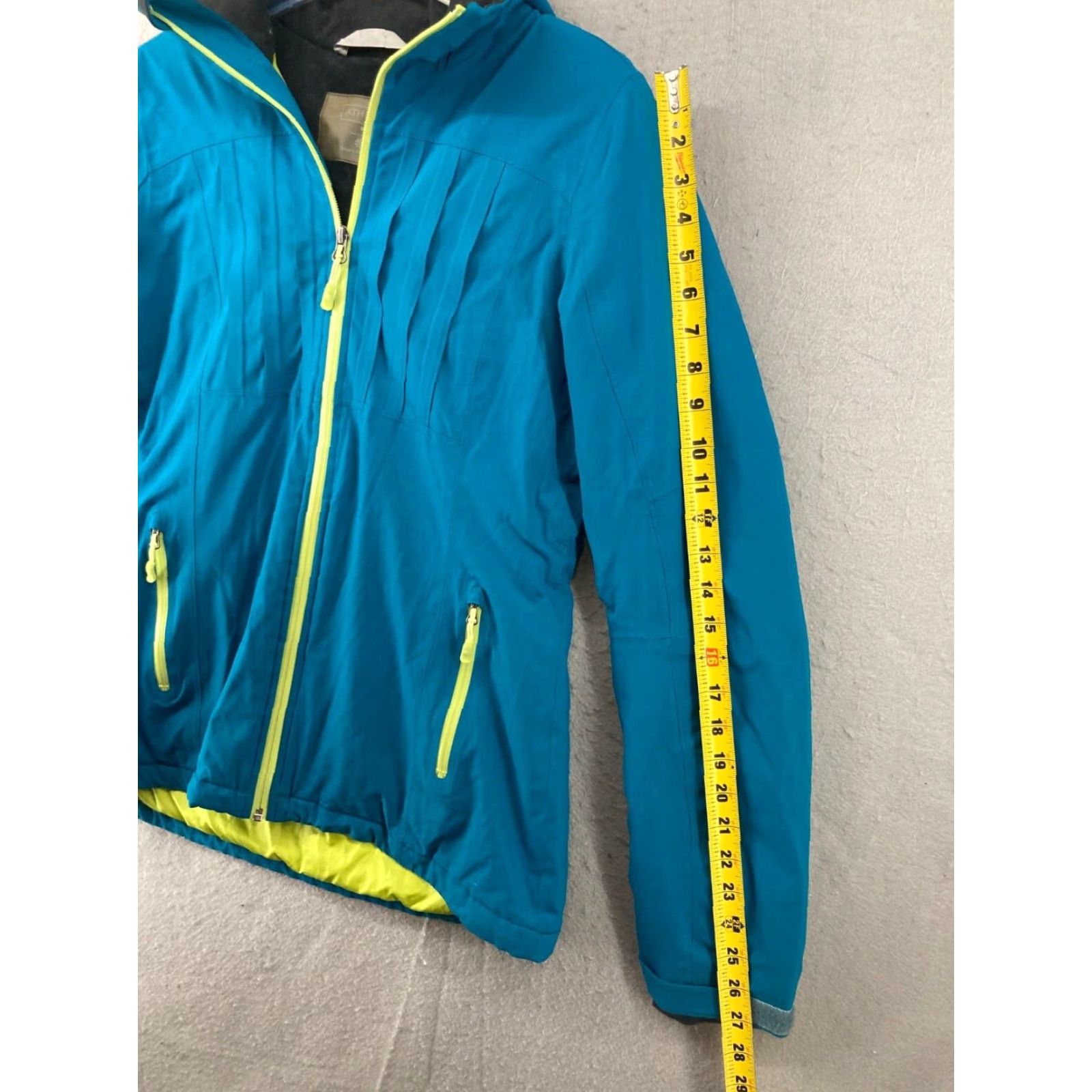 Athleta Athleta Jacket Womens M Full Zip Blue Neon Solid Softshell Athletic Zip Front Size M / US 6-8 / IT 42-44 - 4 Thumbnail