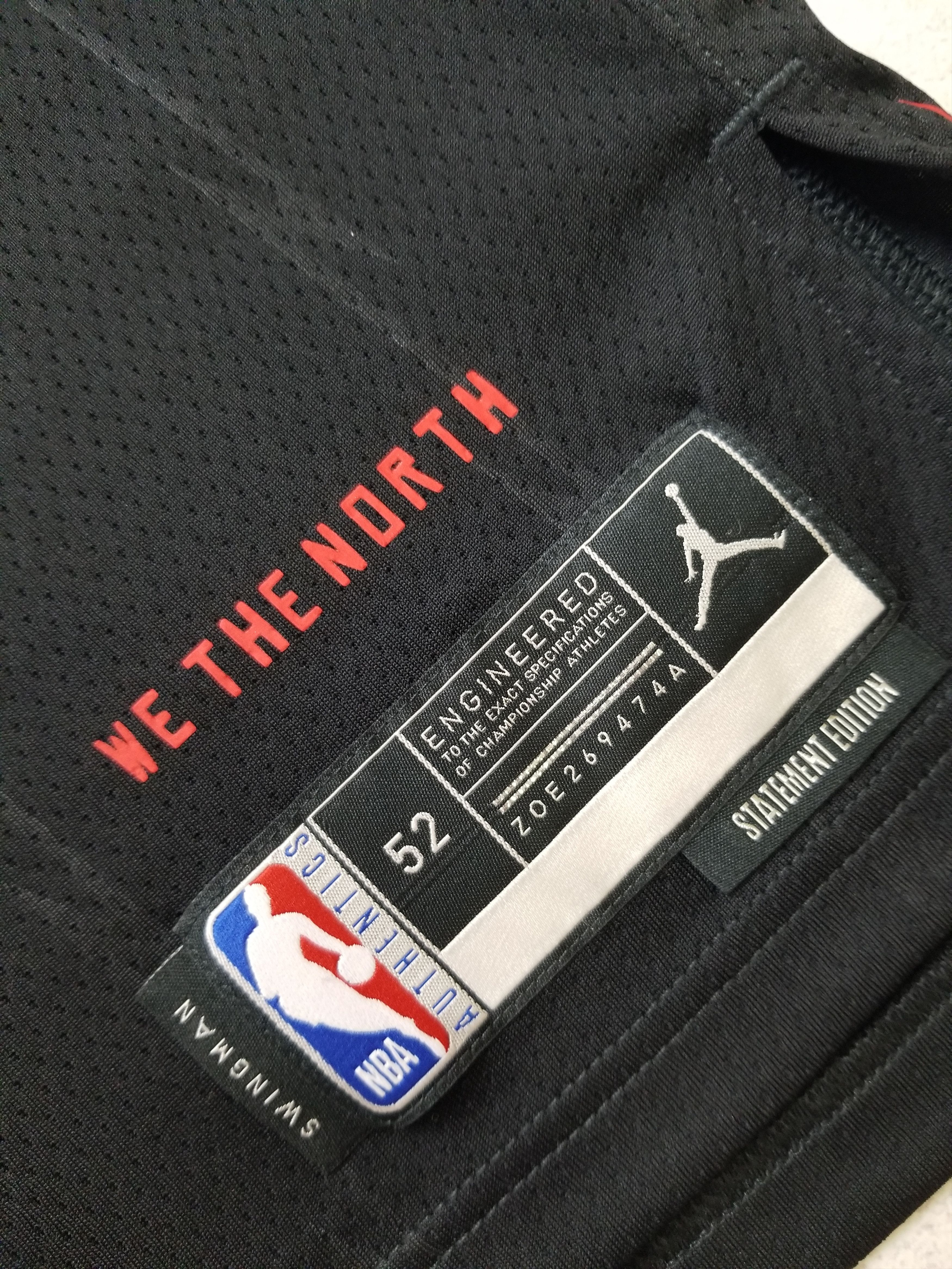 Jordan Brand Toronto Raptors Statement Jersey Custom #00 Catmeister Size US XL / EU 56 / 4 - 20 Thumbnail