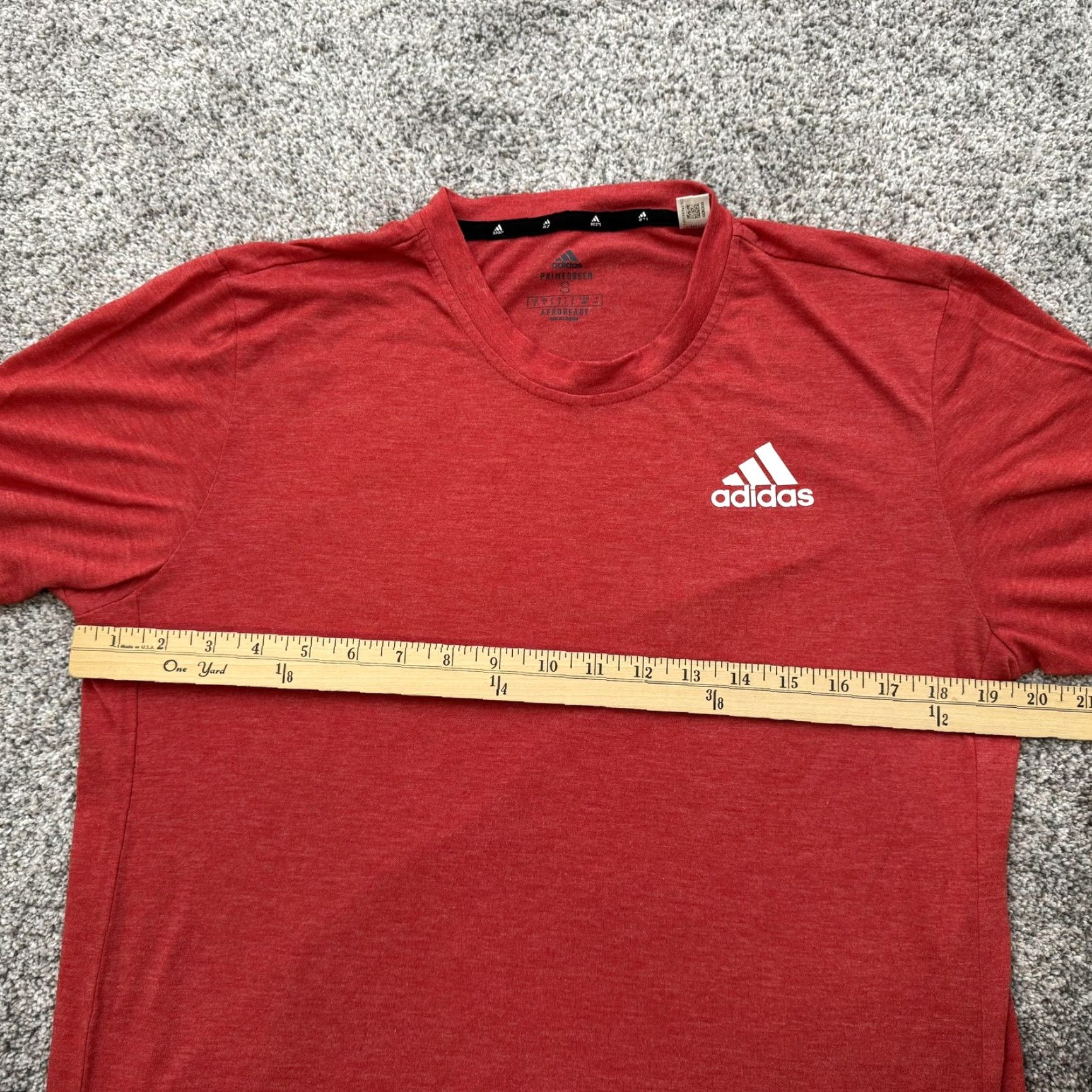 Adidas Adidas Shirt Mens Small Red Aeroready Primegreen Athletic GR0511 Lightweight Size US S / EU 44-46 / 1 - 7 Thumbnail
