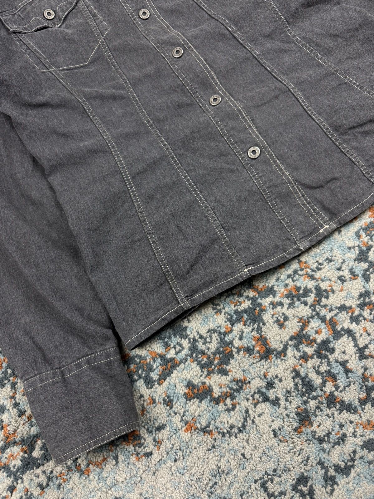Versace Jeans Couture Vintage 90s Versace Jeans Couture denim cowboy shirt western Size M / US 6-8 / IT 42-44 - 8 Thumbnail
