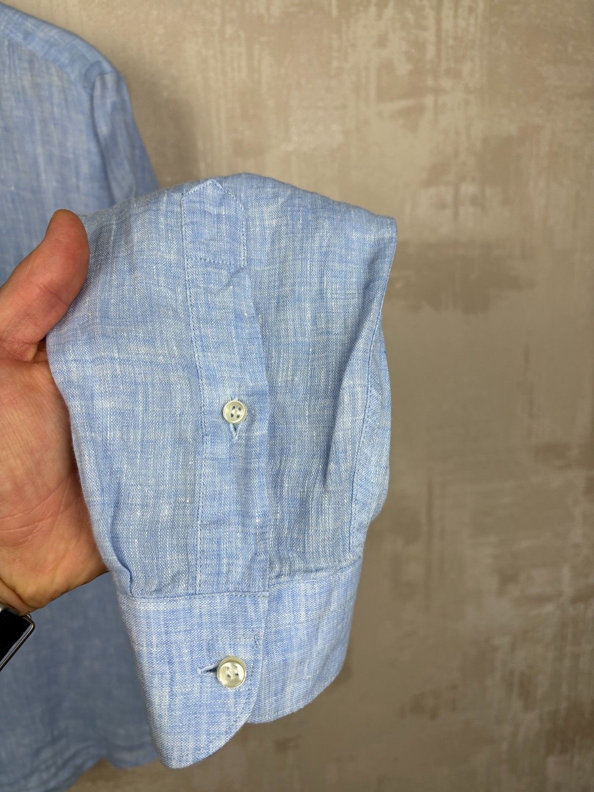 Other Asole & Bottoni Linen Grandad Collar Shirt Size 41 / 16 Size US L / EU 52-54 / 3 - 7 Thumbnail