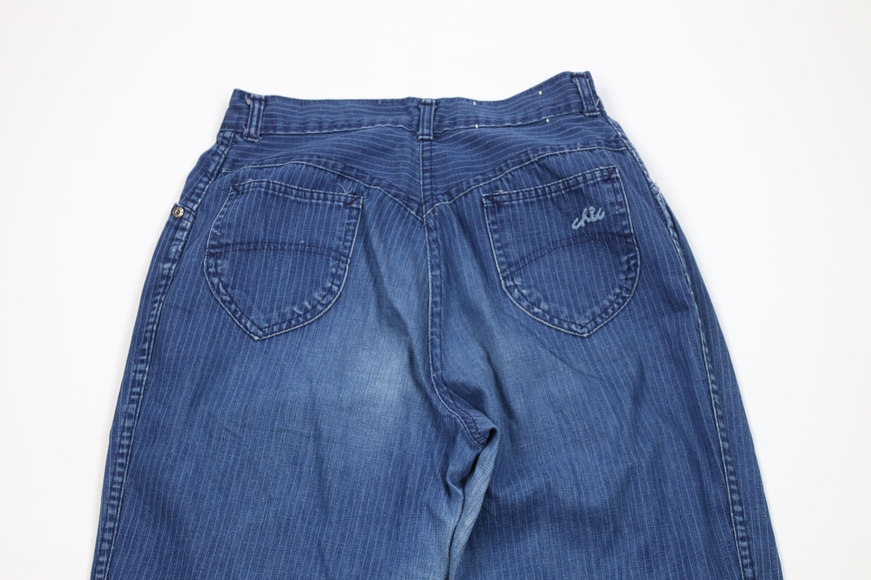 Vintage Vintage 80s 90s Streetwear Striped Straight Leg Jeans USA Size 36" / US 14 / IT 50 - 11 Thumbnail
