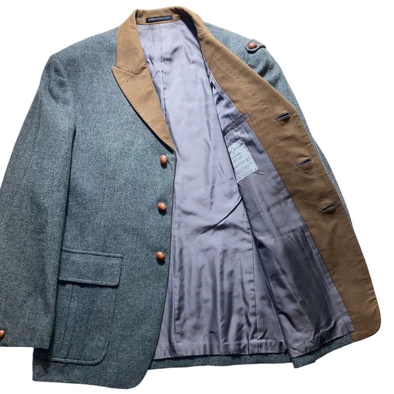 Yohji Yamamoto Yohji Yamamoto 1980s patchwork collar wool jacket Size US S / EU 44-46 / 1 - 6 Thumbnail