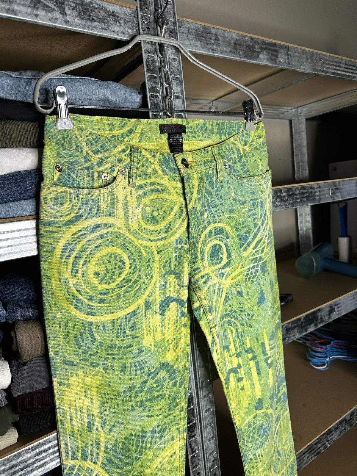 Custo Barcelona Custo Barcelona Bootcut Abstract Print Flared Pants Y2K Art Size 28" / US 6 / IT 42 - 5 Thumbnail