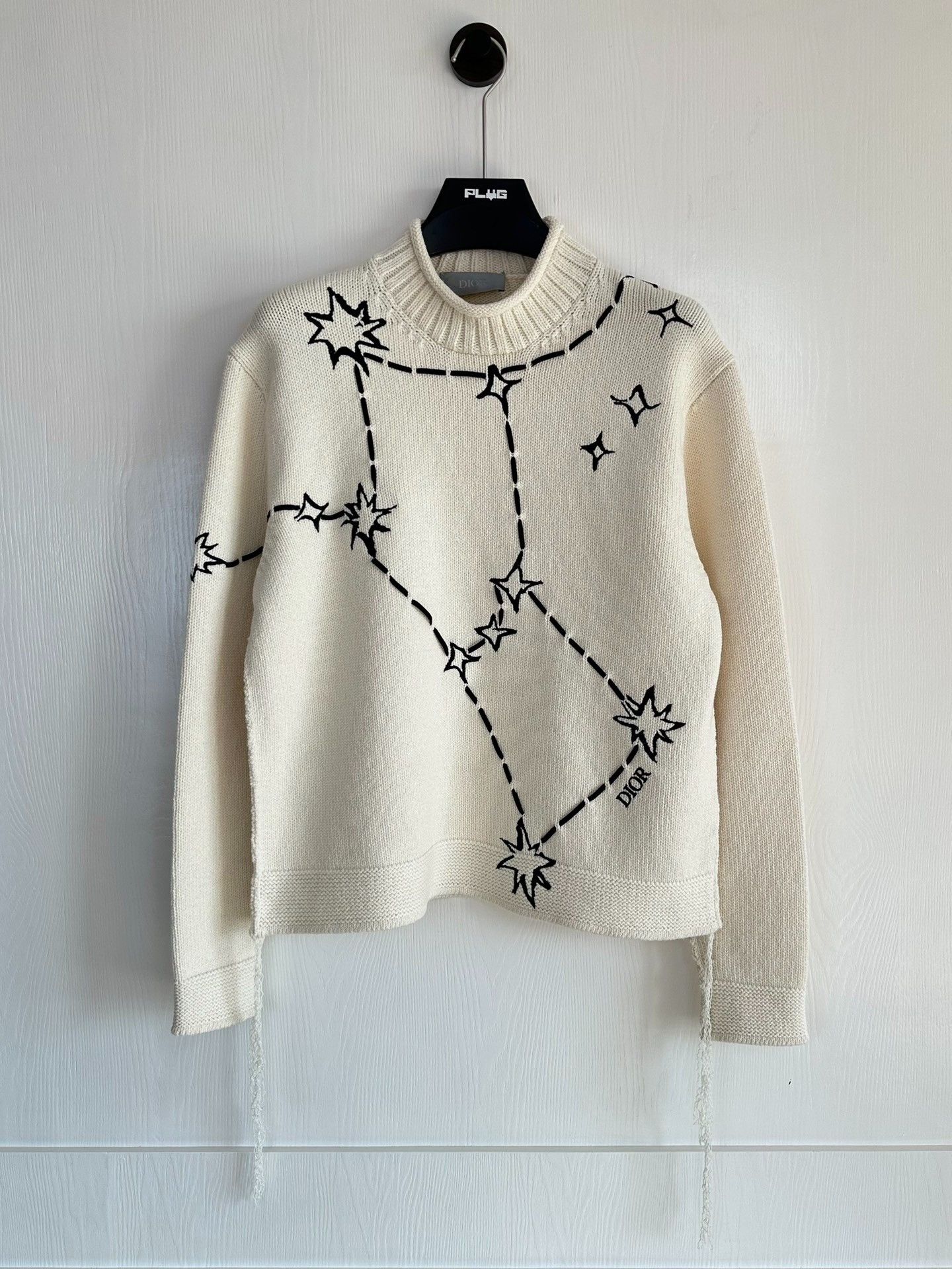 Dior Dior Beige Embroidered Star Sweater Size US M / EU 48-50 / 2 - 1 Thumbnail