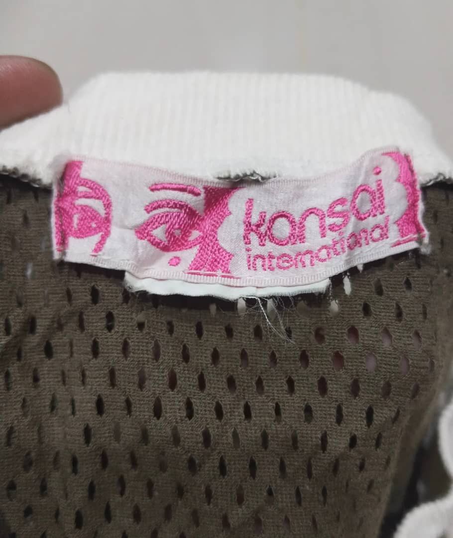 Kansai Yamamoto Vintage 80s Kansai Internasional Mesh Big Logo T-shirt Size US M / EU 48-50 / 2 - 3 Thumbnail