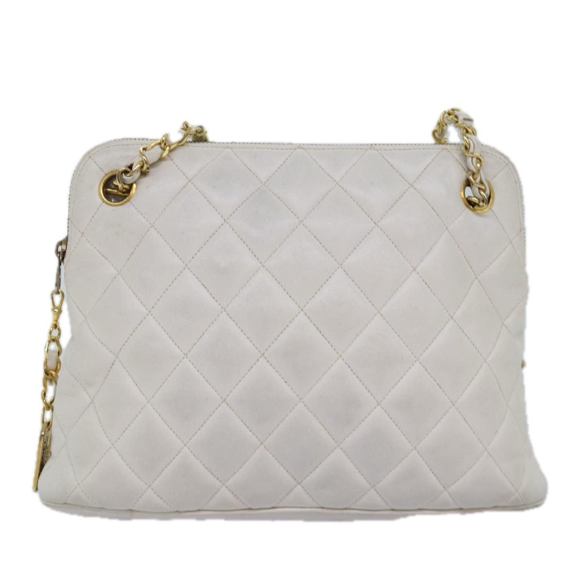 Chanel CHANEL Matelasse Chain Shoulder Bag Leather White CC Size ONE SIZE - 13 Thumbnail