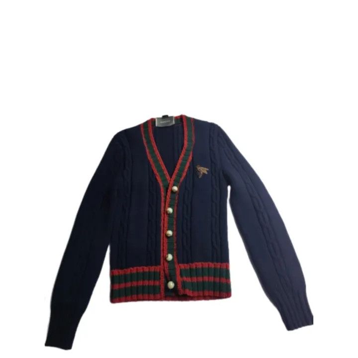 Gucci Gucci Knitted Cardigan in Deep Blue Size US M / EU 48-50 / 2 - 1 Thumbnail