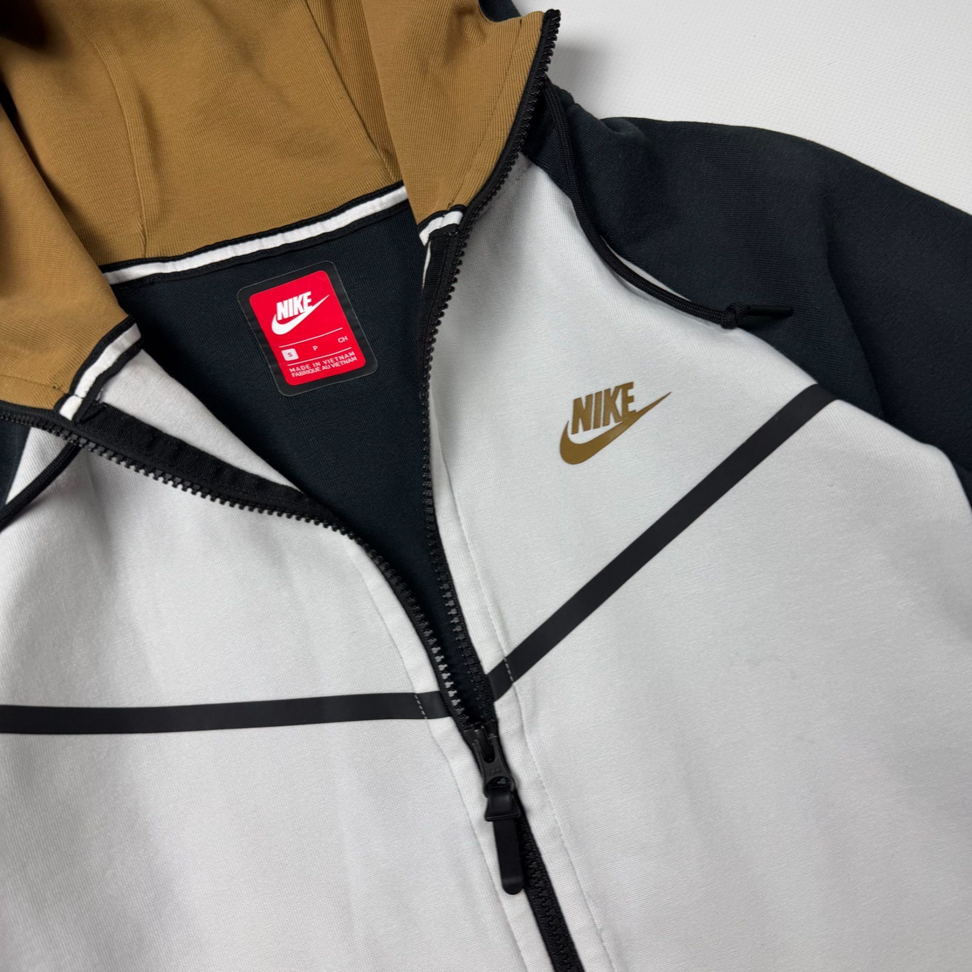 Nike Nike Tech Fleece Hoodie S Black White Drill Y2K Full Zip Win Size US S / EU 44-46 / 1 - 2 Thumbnail