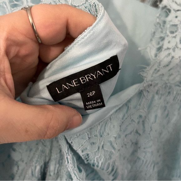 Other Lane Bryant Light Blue Lace Dress size 26P Size 4XL / US 24-26 - 4 Thumbnail